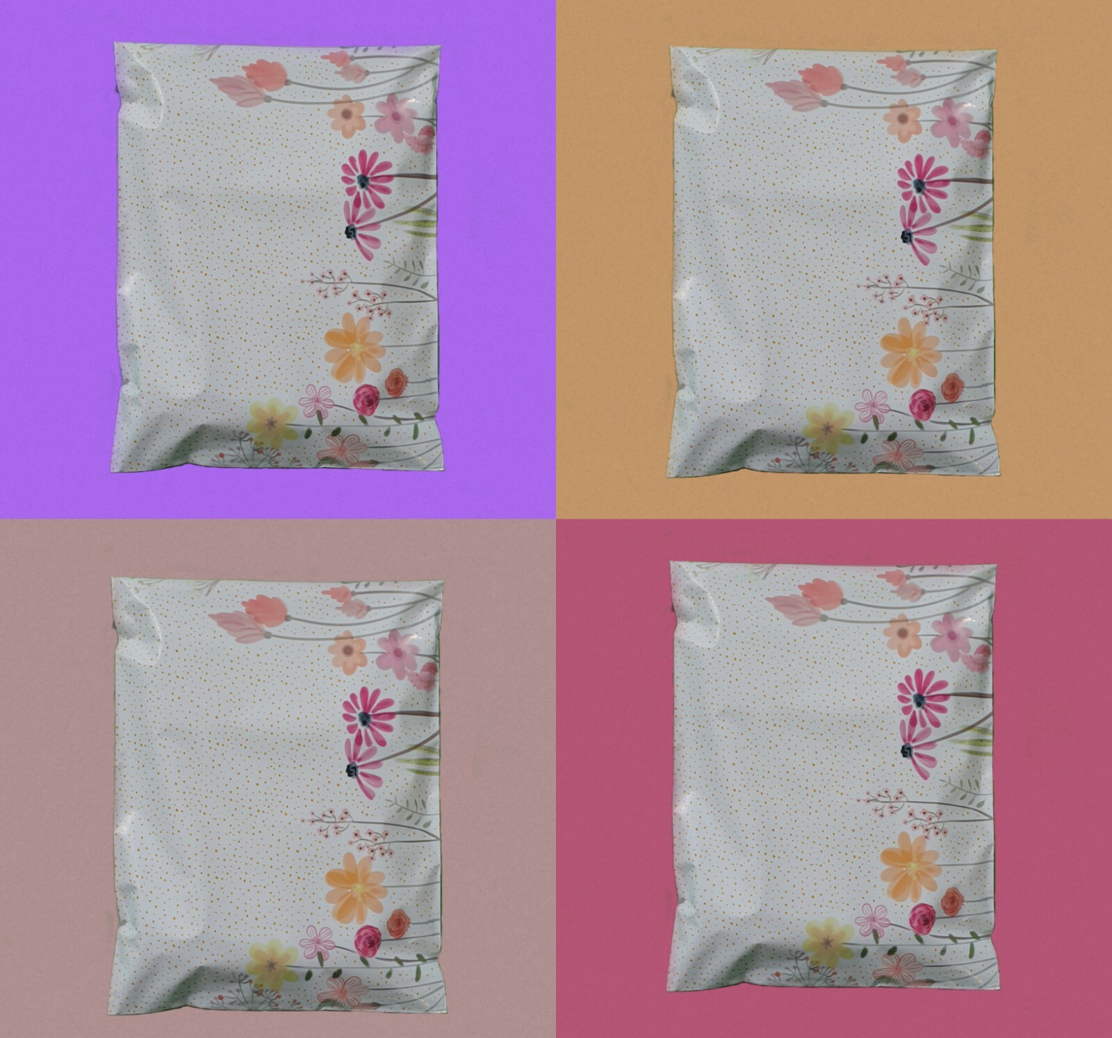 100 Designer Poly Mailers Plastic Envelopes Shipping Bags Custom 10×13
