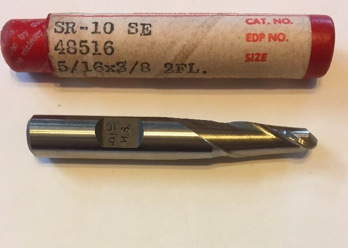 End Mill 5/16×3/8×3/4×2-1/2” SE Ball 2Flt (Quinco SR-10,G-4-9)11Q