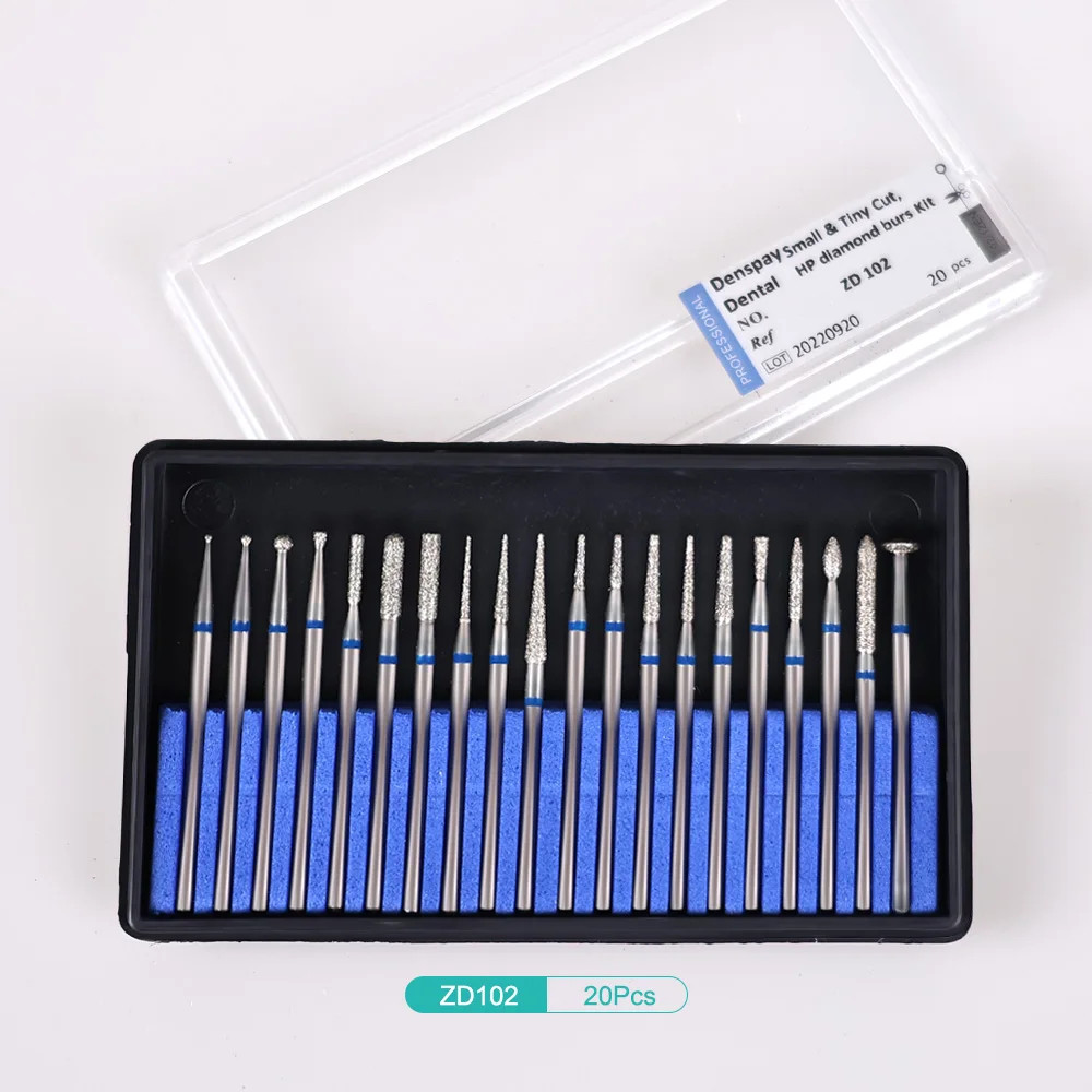 Dental Lab Polishing Burs Drills Tungsten Steel Carbide Bur HP 2.35mm 10pcs/set