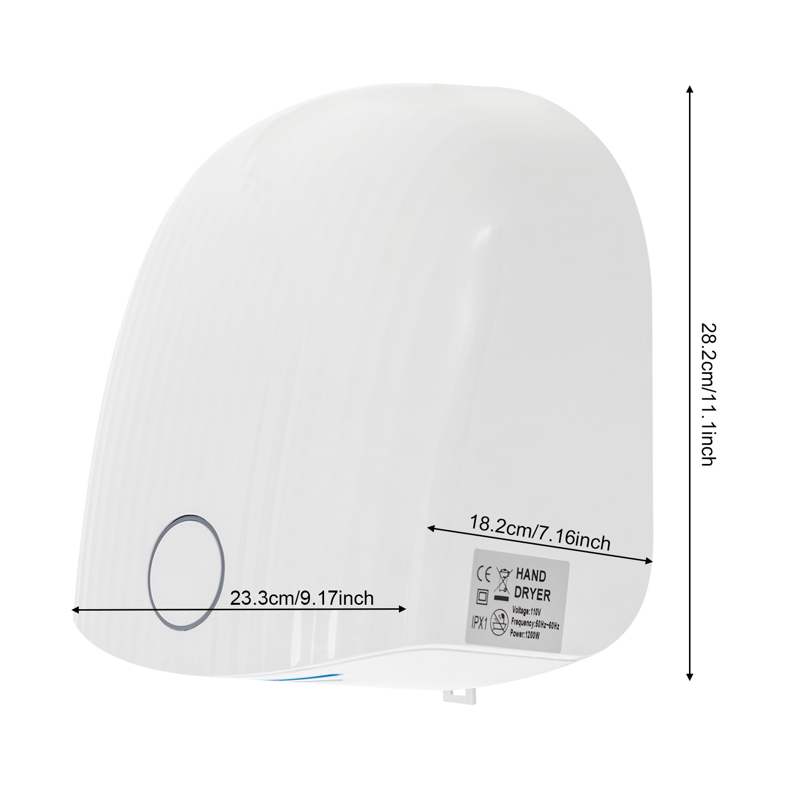 Electric Hand Dryer Compact Commercial Hand Dryer Automatic Hand Dryer For Hotel