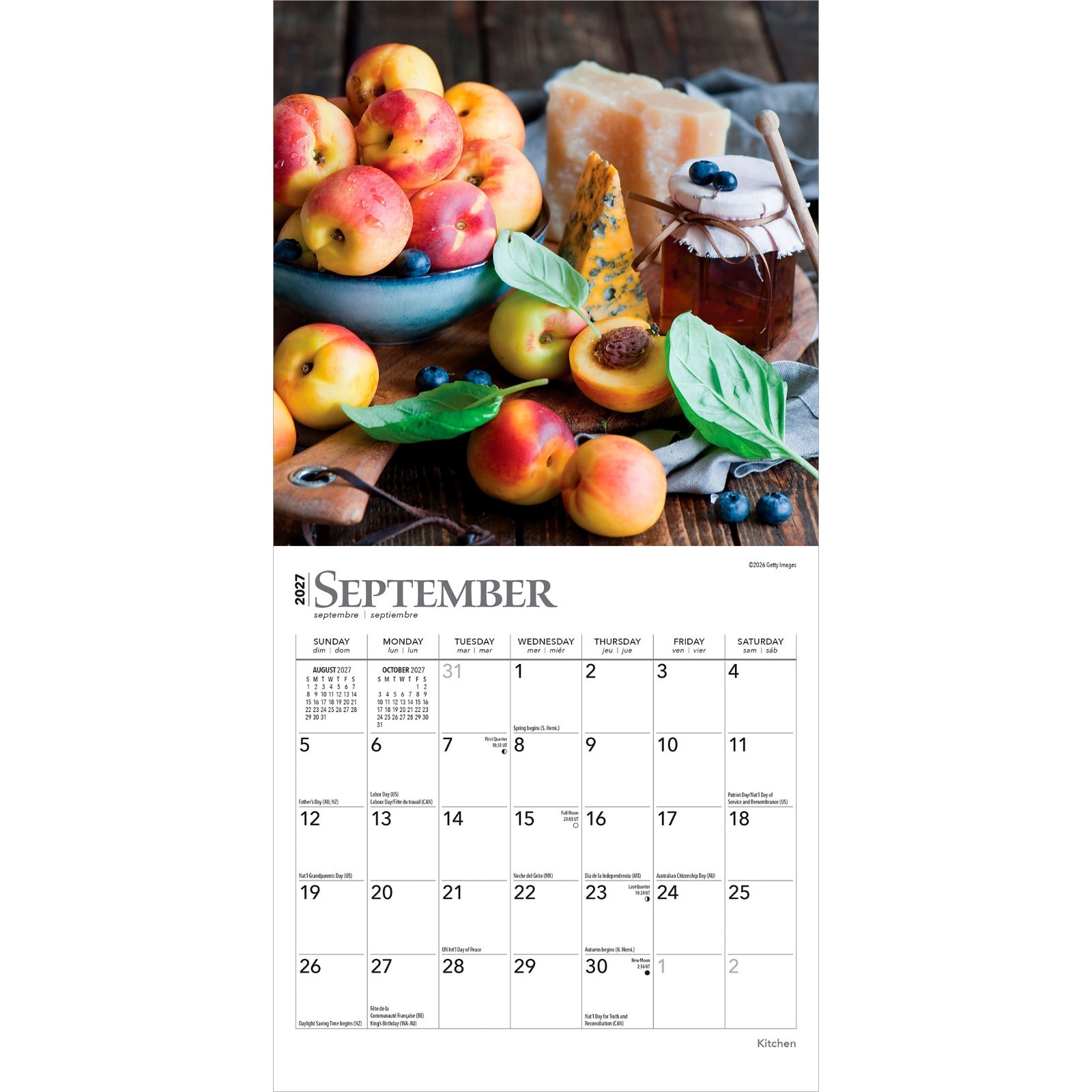 Kitchen | 2027 7×14″ (Hanging) Monthly Mini Wall Calendar