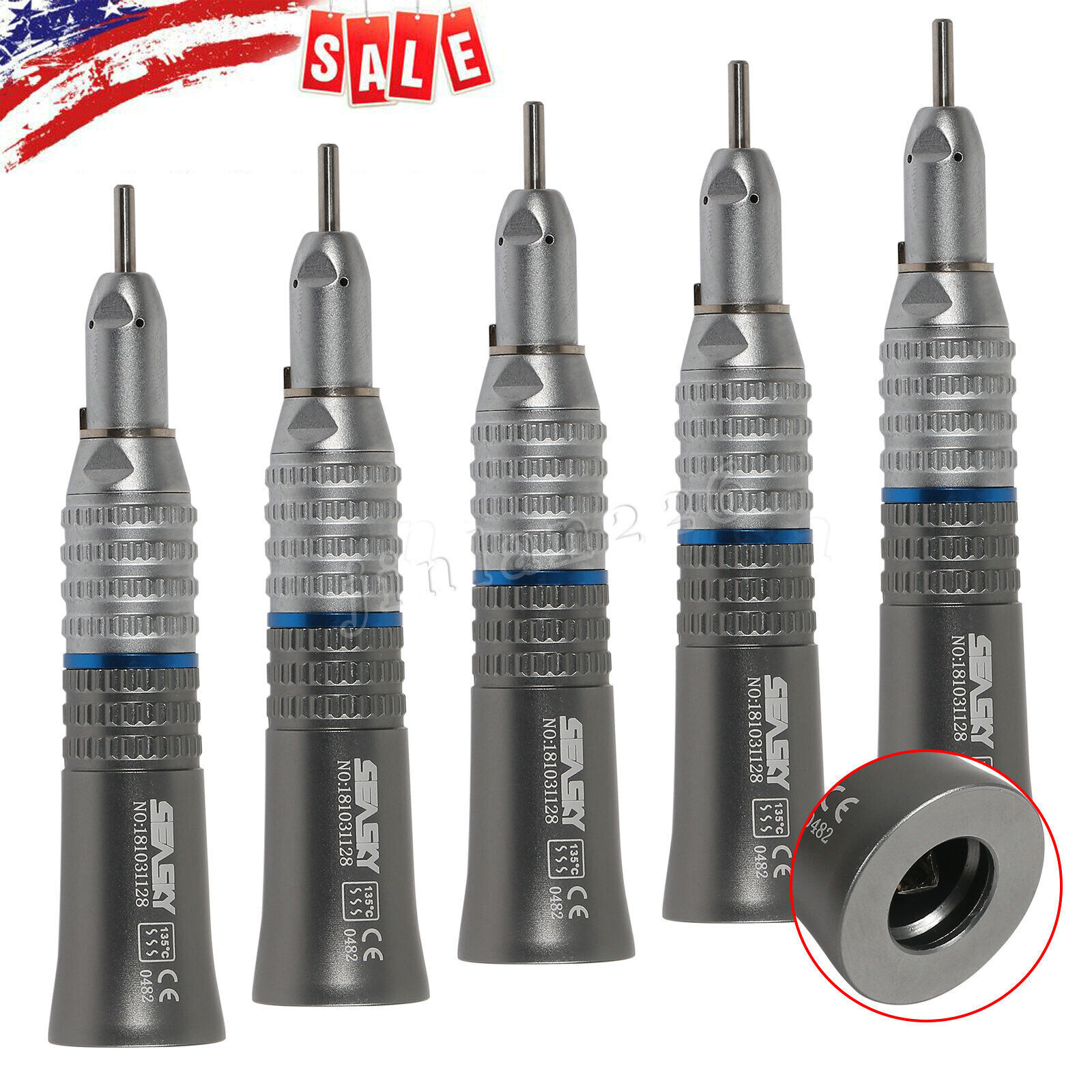 E-type Dental Straight Handpiece Slow Low Speed Nose cone Attachment NSK Style A