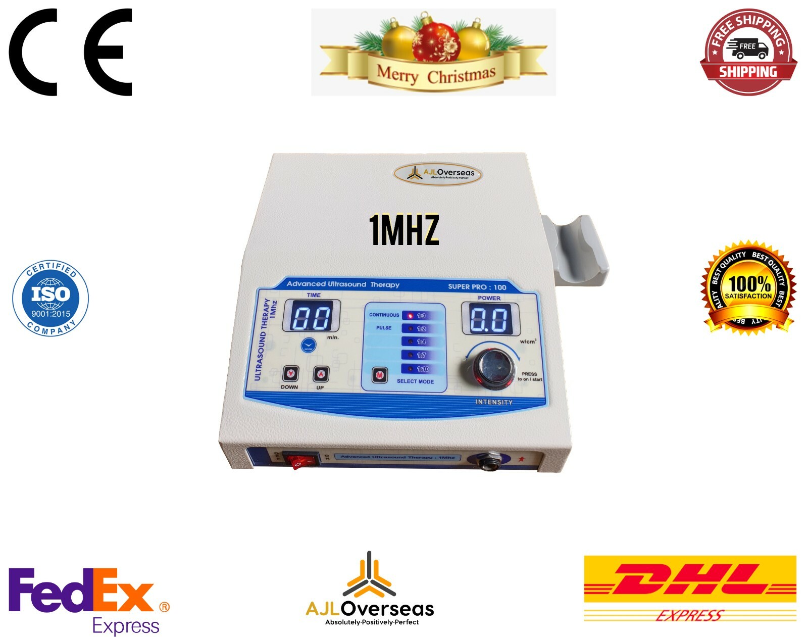 New US100 Ultrasonic 1MHz Physiotherapy AJLUTS Digital Knee Pain Relief Home Use