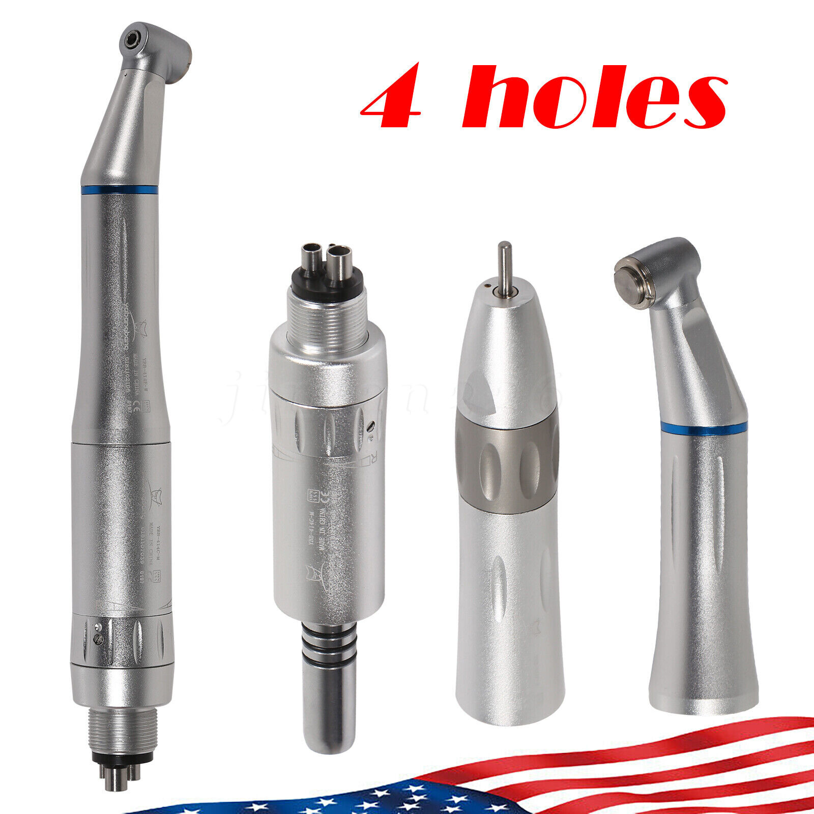 NSK Style E-type Dental Push Button Inner Spray Low Slow Speed Handpiece 4 Holes