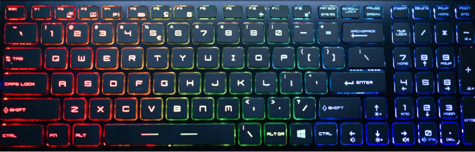 New MSI GE72 6QC 6QD 6QE 6QF 6QL Apache Pro Keyboard Colorful Backlit Crystal #