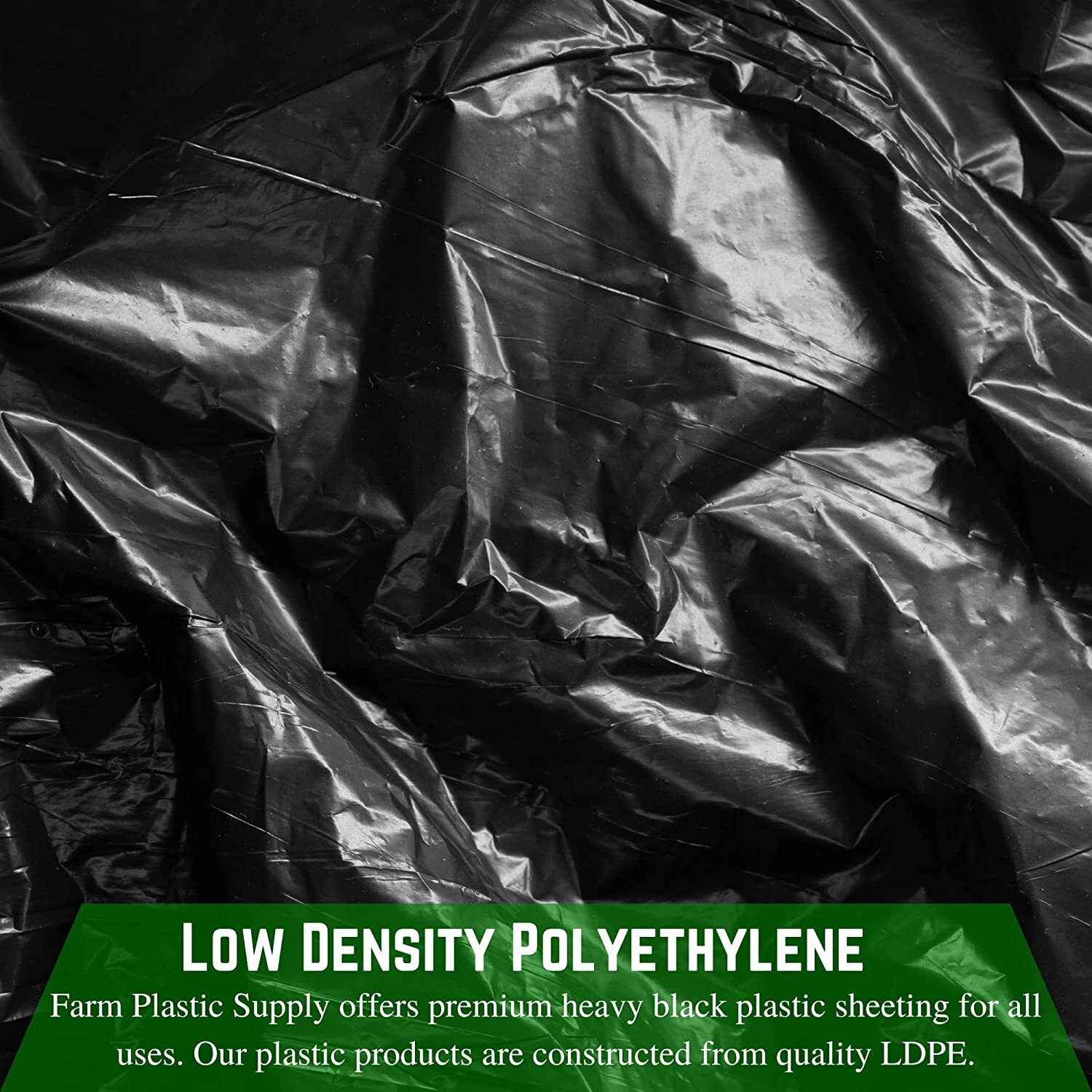 Poly Cover – 10 Mil Black Plastic Sheeting