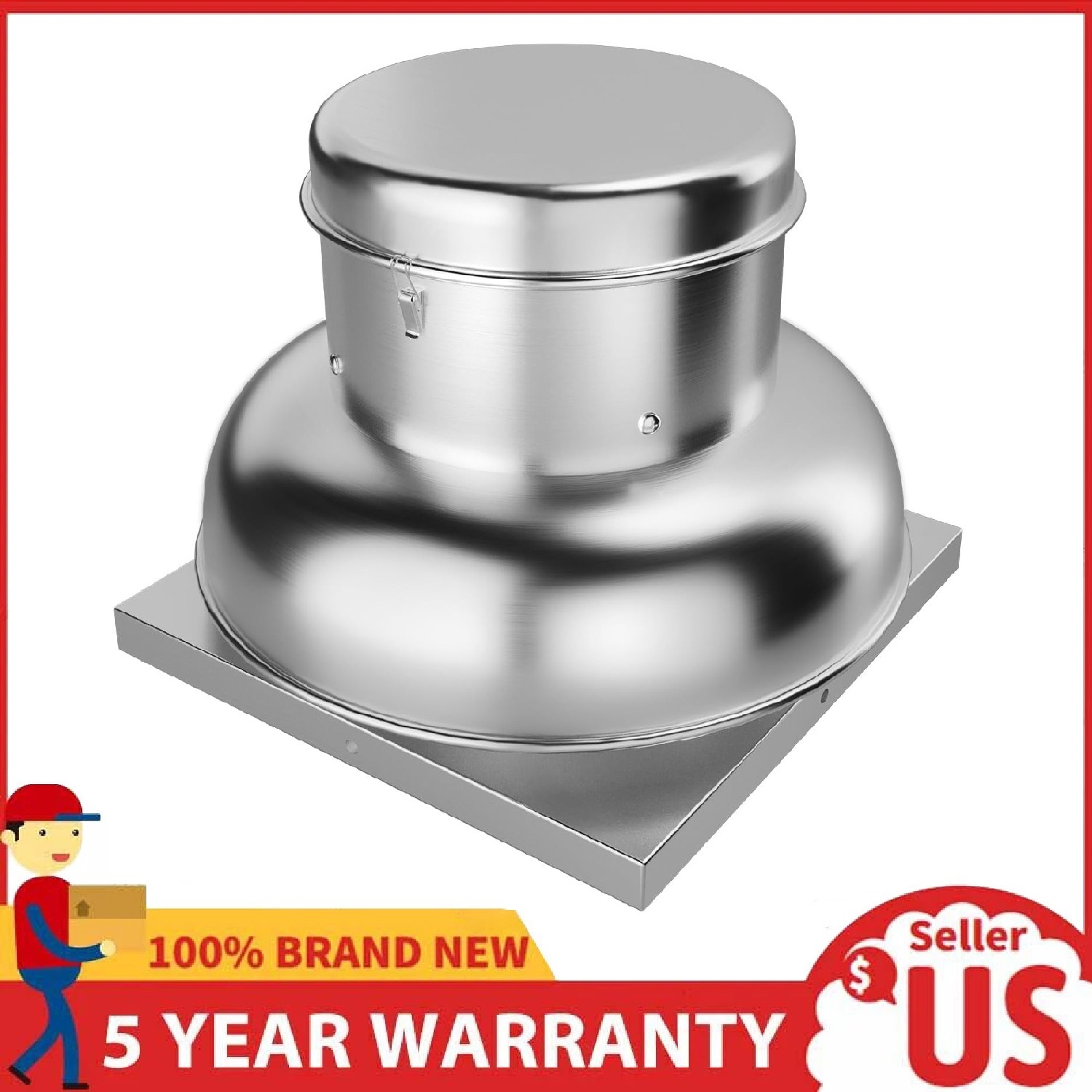 2400 CFM Upblast Roof Exhaust Fan for Restaurant Kitchen Factory Ventilation Fan