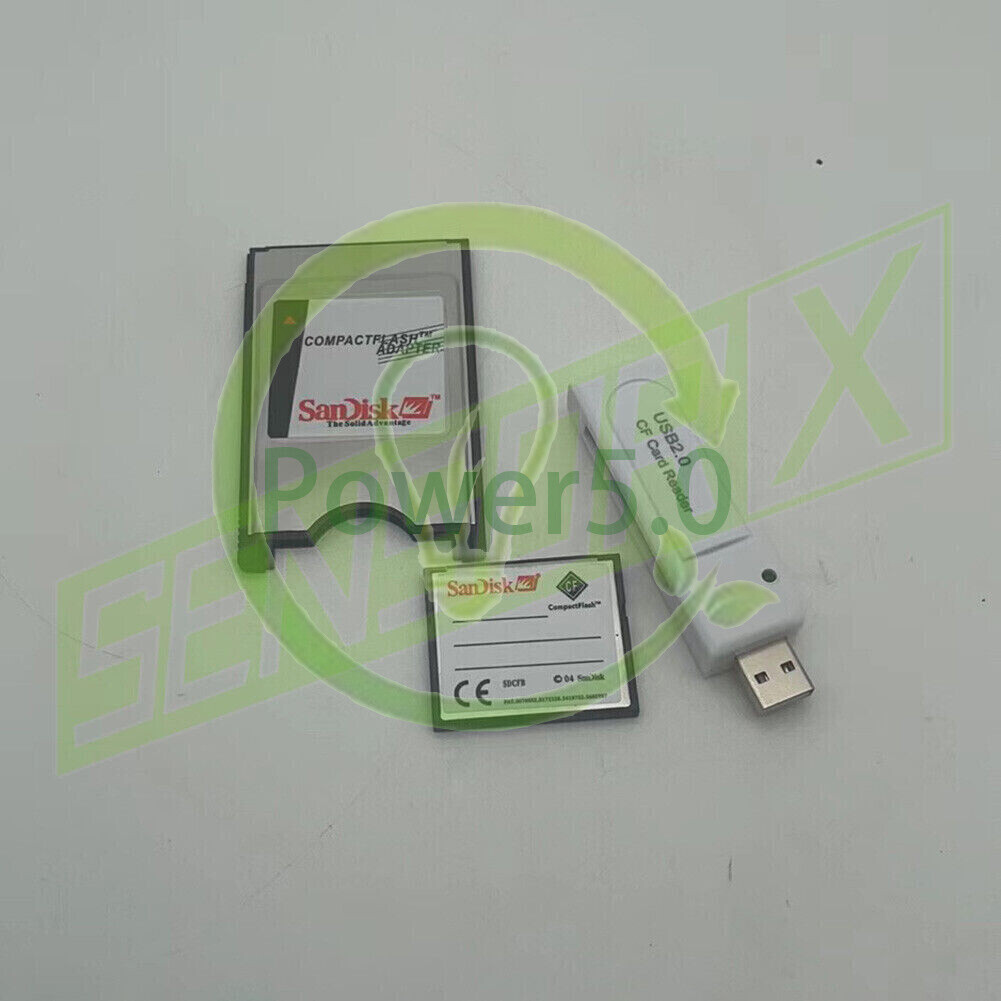 Reader FANUC 128MB/256/512/1G/2G CF Compact Flash Card+CF-PCMCIA Adapter+SSK~