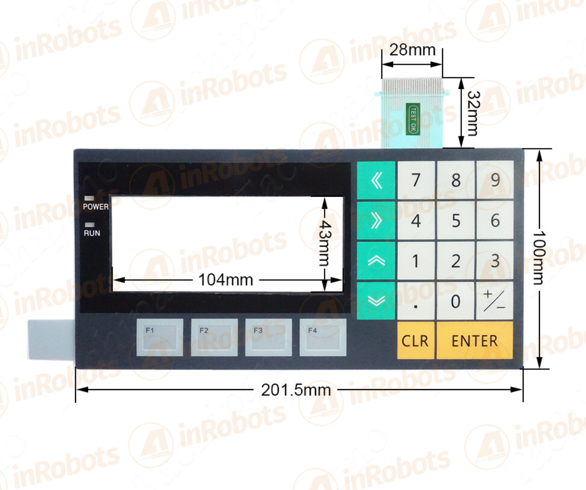 Omron NT11S-SF121B-EV1 Membrane Switch Keypad 22 Keys 160×64 24V IP65 HMI Repair