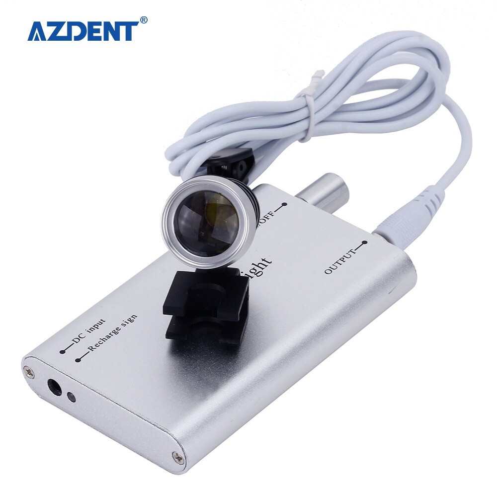 3W Dental LED Head Light Lamp for Surgical Medical 3.5X Binocular Loupes AZDENT