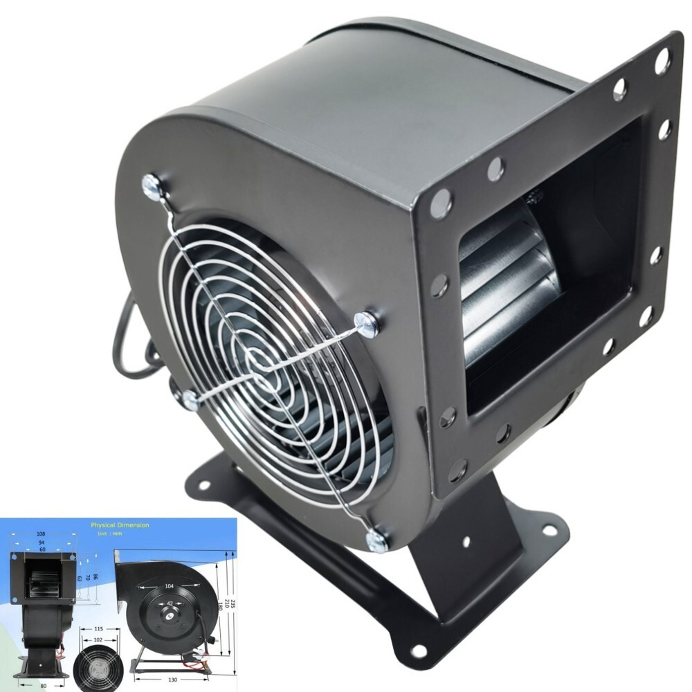 Small Centrifugal Blower Fan 196CFM 2600r/min 110V 120W Durable Equipment