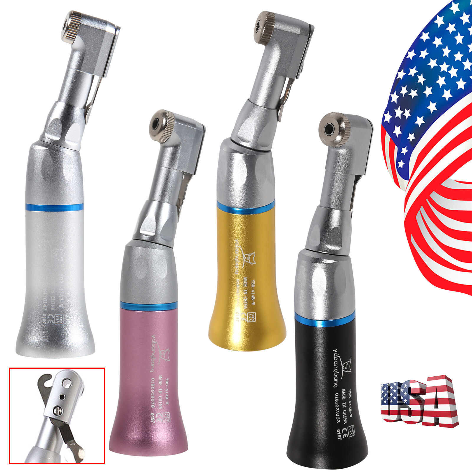 Dental Contra Angulo Baja Velocidad Pieza de Mano Contra Angle Handpiece