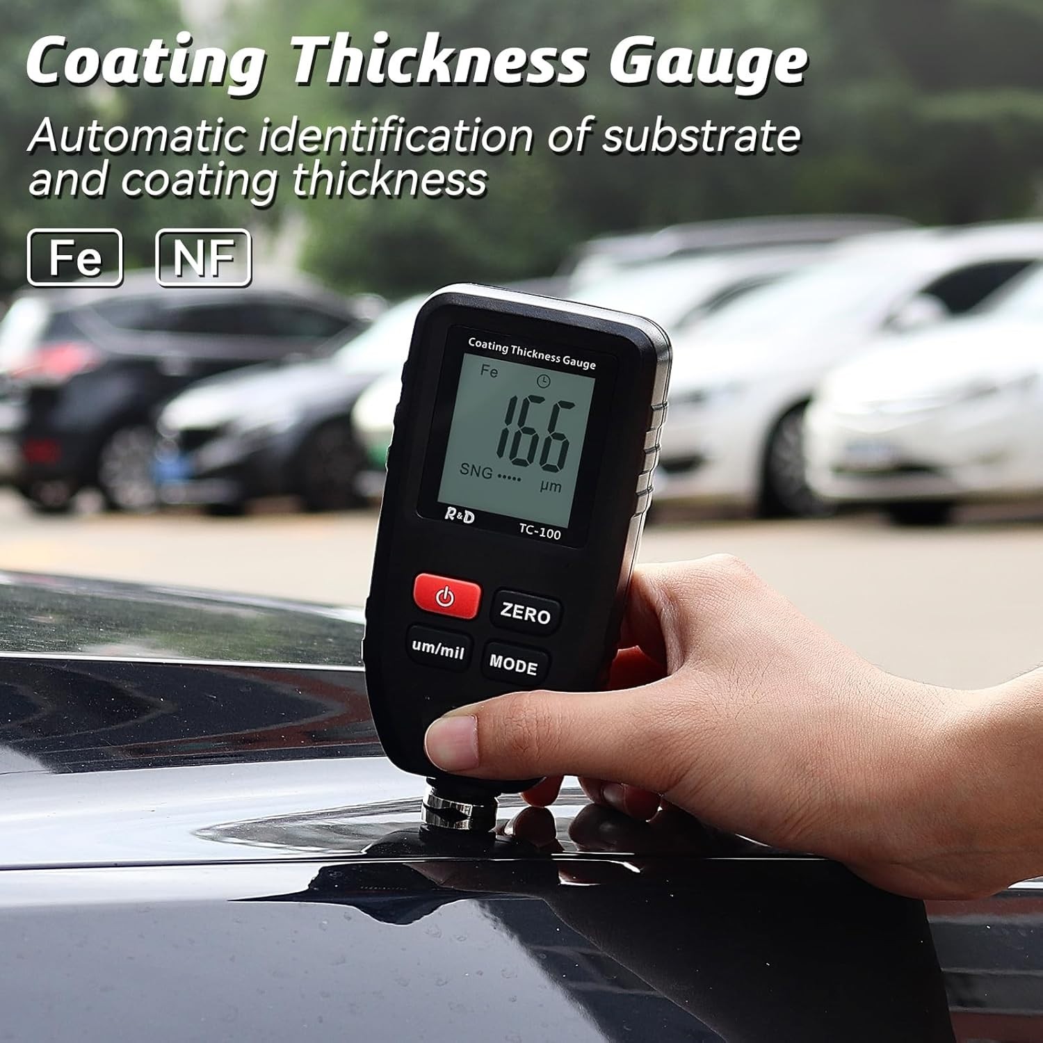 Used Car Inspection Tool: Reliable Paint Thickness Meter with Accurate Readings