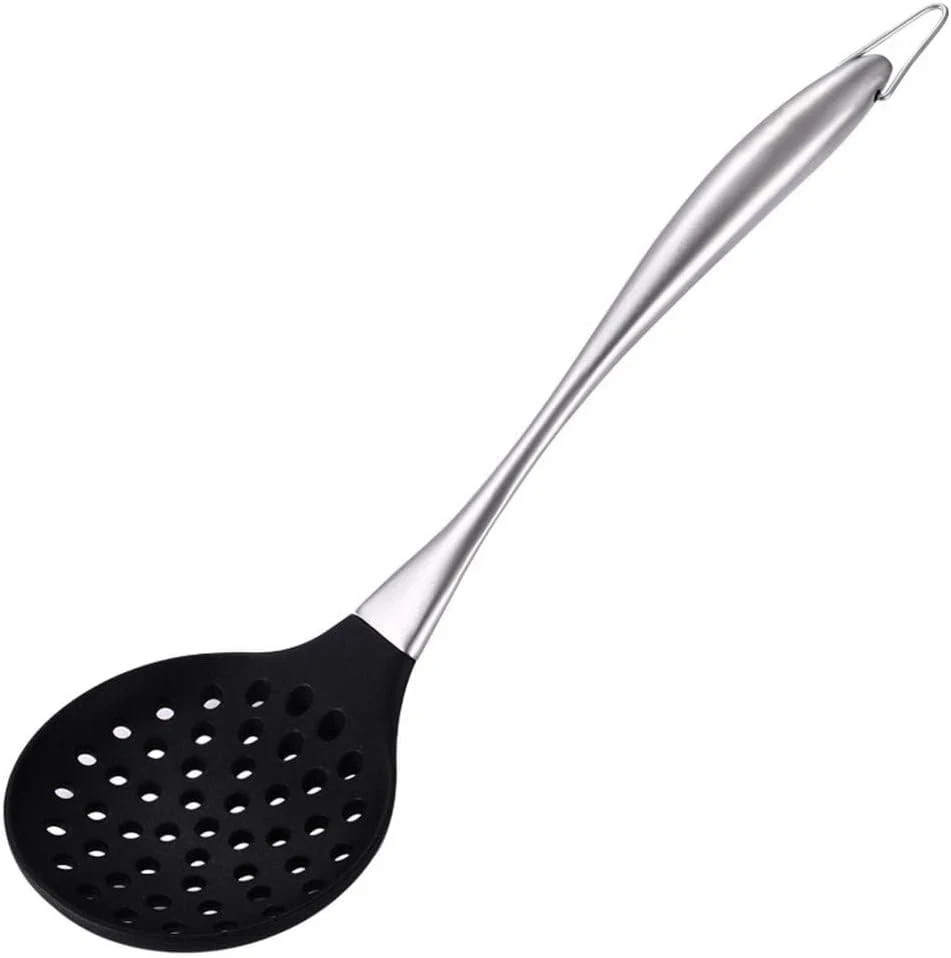 Silicone Wok Skimmer – Non-Scratch Slotted Spoon for Cooking spoon
