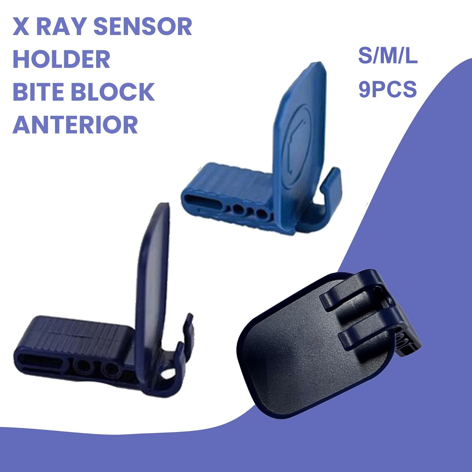 9x Dental Digital Sensor Holder Dental Anterior Holder (S/M/L) Autoclavable US