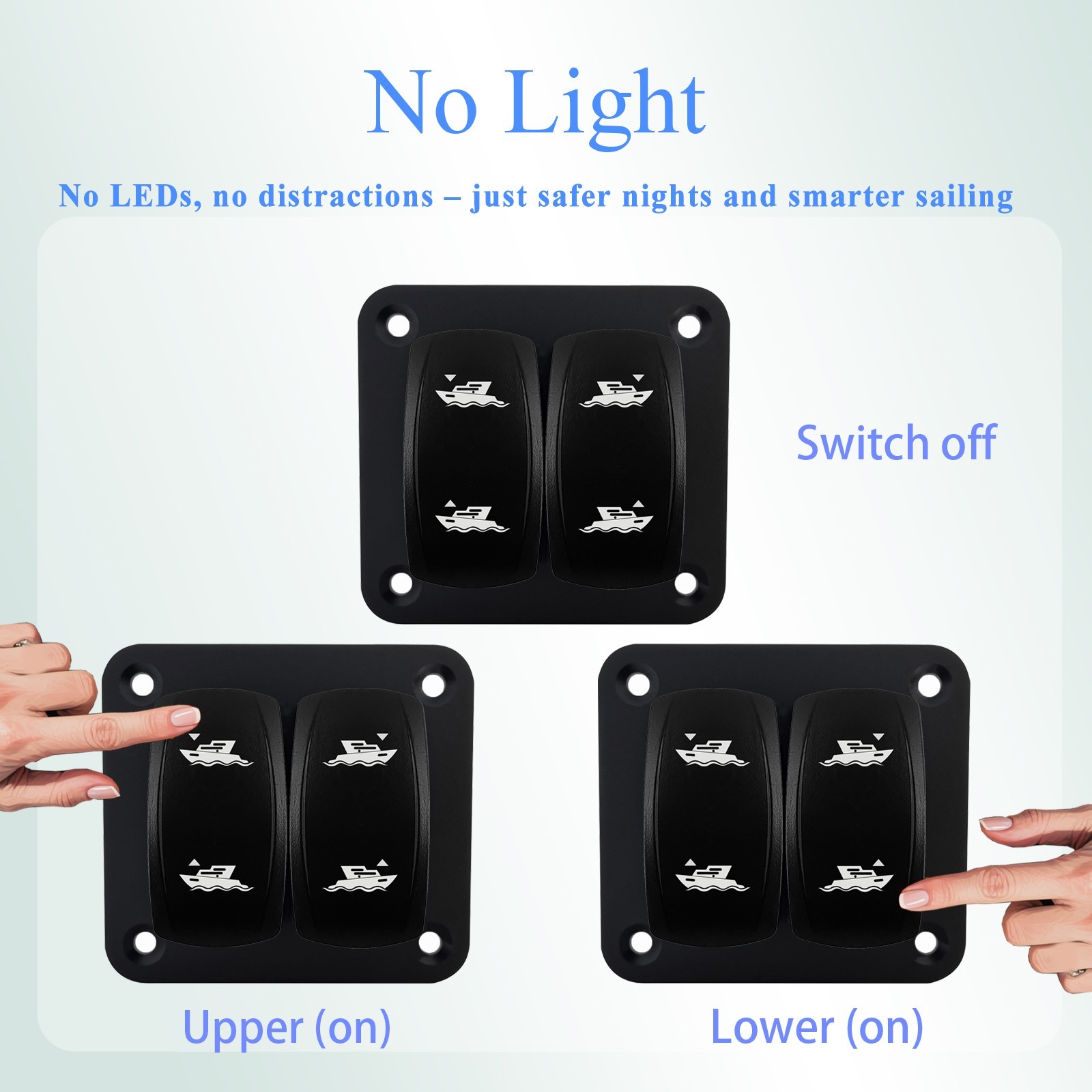 IP67 Trim Tabs Toggle Marine Switch Replacement Momentary 12V,Free shipping