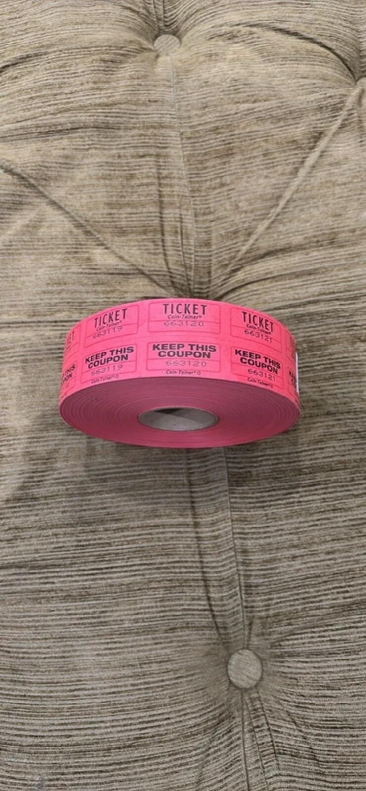 2 Rolls of Large unopened raffle tickets