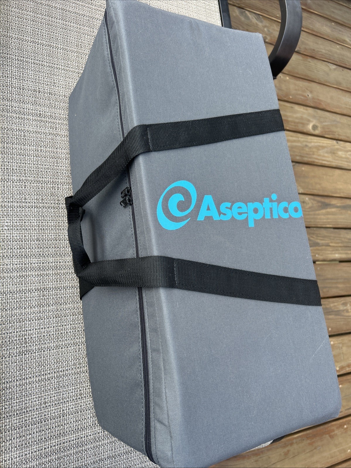 Aseptico ADU-04ST DentalControlUnit PneumaticAirFootPedalGauge StandHoses Case