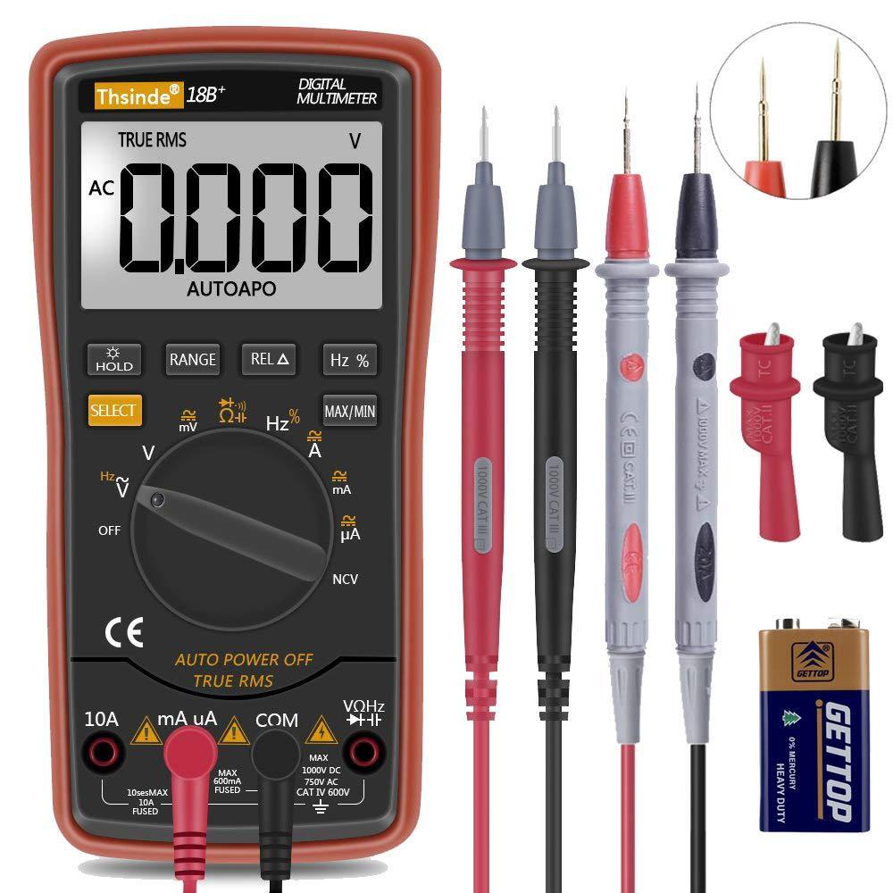 Digital Multimeter Meter Amp Ohm Voltmeter AutoRange Tester AC DC Current