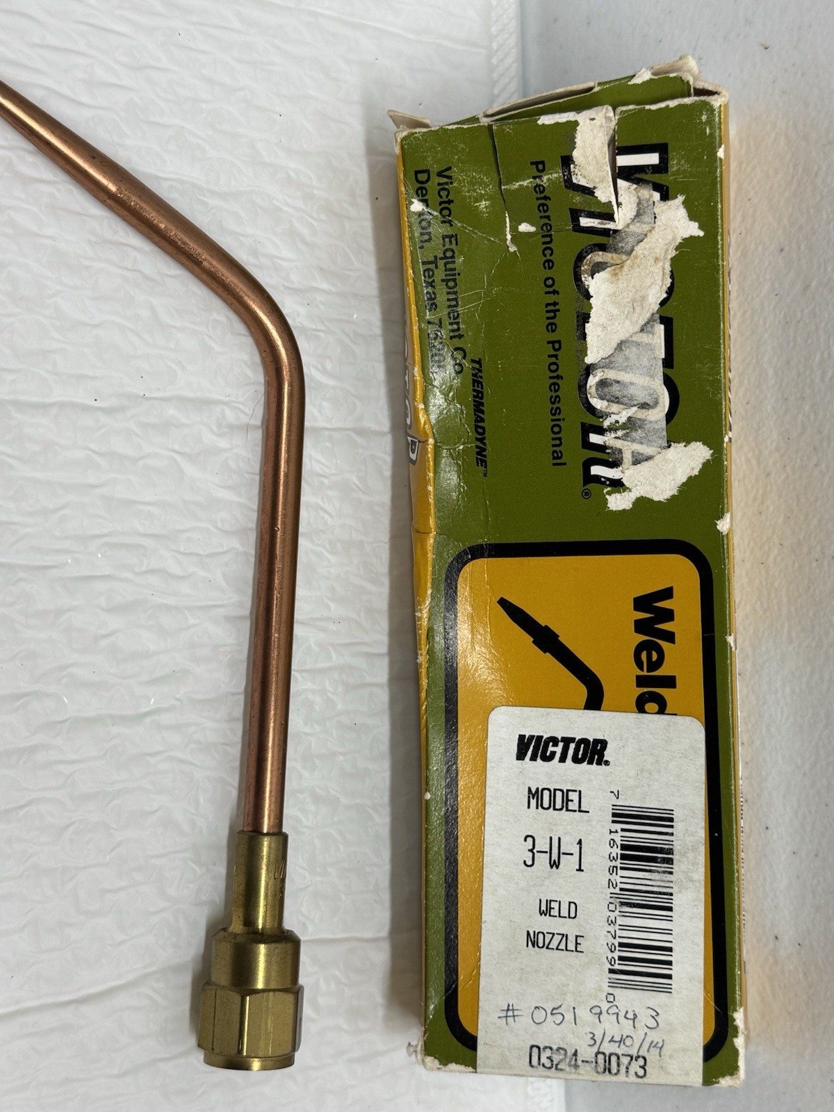 Victor 3-W-1 Brazing Welding Torch Tip 0324-0073 NEW IN RUFF BOX-Ships Same Day
