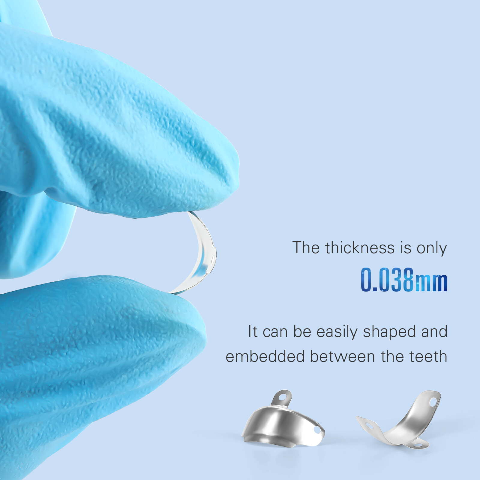 Dental Matrix Bands Deciduous/Premolar/Molar Sectional Contoured Matrices 50pcs