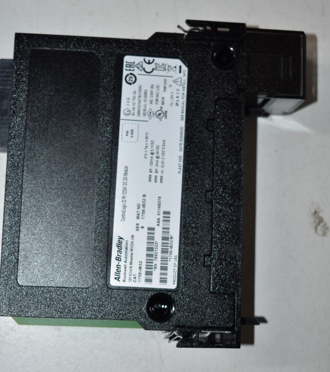 1756-IB32 ALLEN BRADLEY INPUT MODULE SERIES B 2018/20 NEW SURPLUS