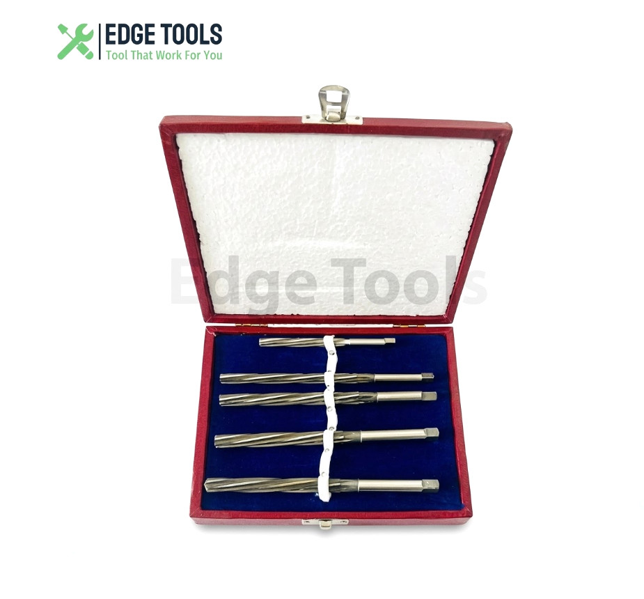 HSS Valve Stem Guide Reamers Set 5 Pcs 1/4″ 9/32″ 5/16″ 11/32″ 3/8″ EDGE TOOLS