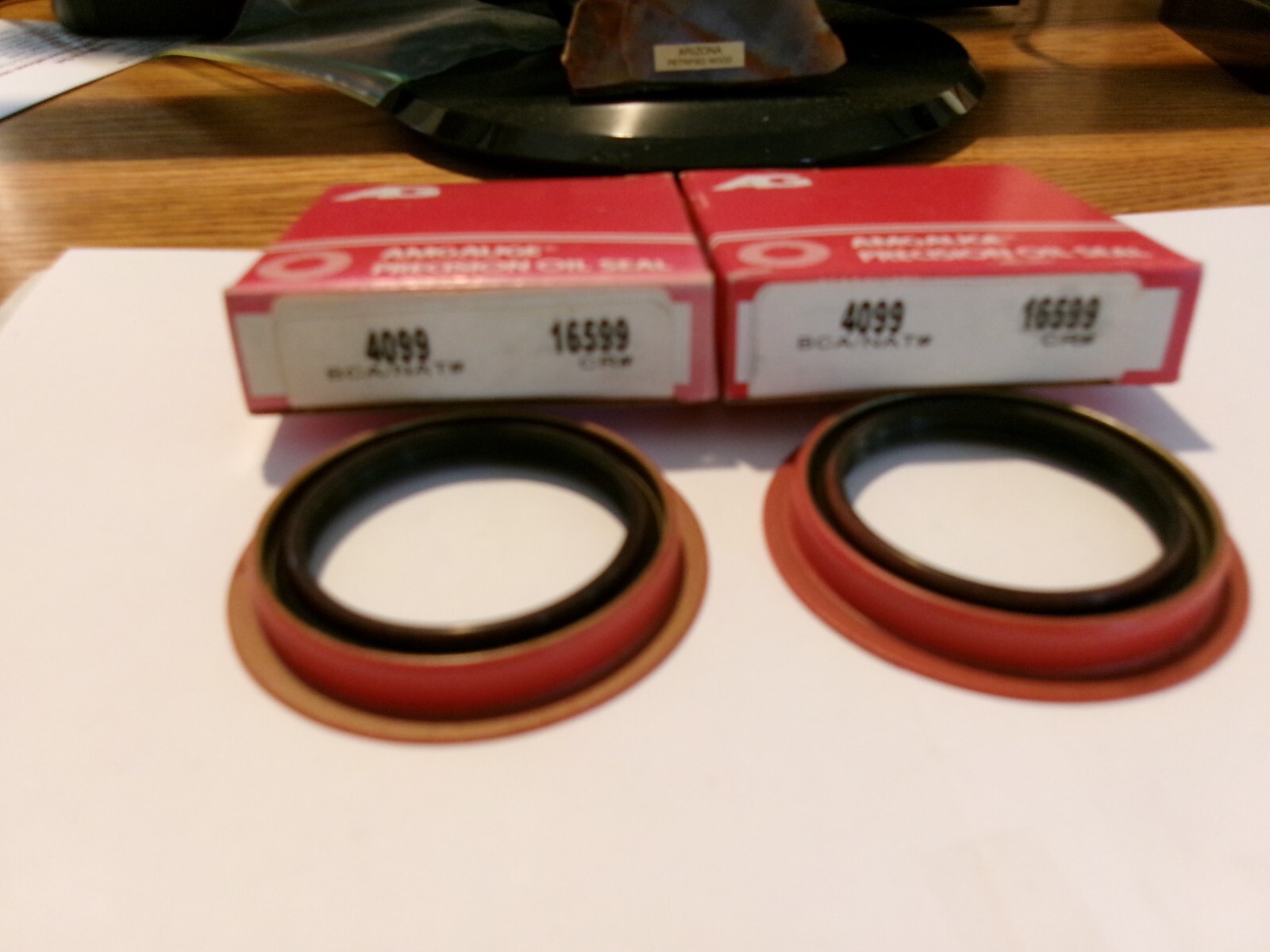 2 (TWO) AMGAUGE 4099 OIL SEALS = $11.98 = $5.99 EACH = FREE SHIPPING ~CR 16599