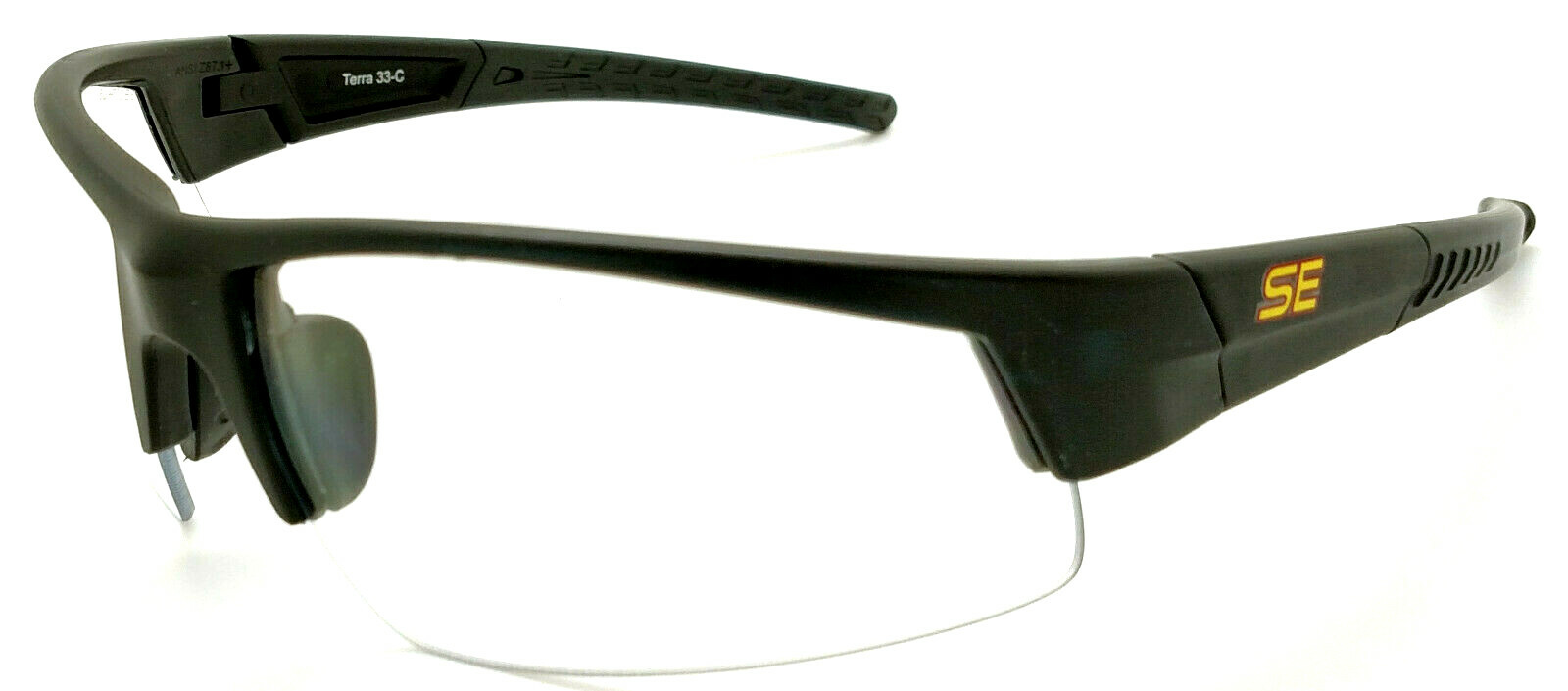 Shooter’s Edge Terra II Z87.1 Safety Shooting Glasses Clear lens Matte Black