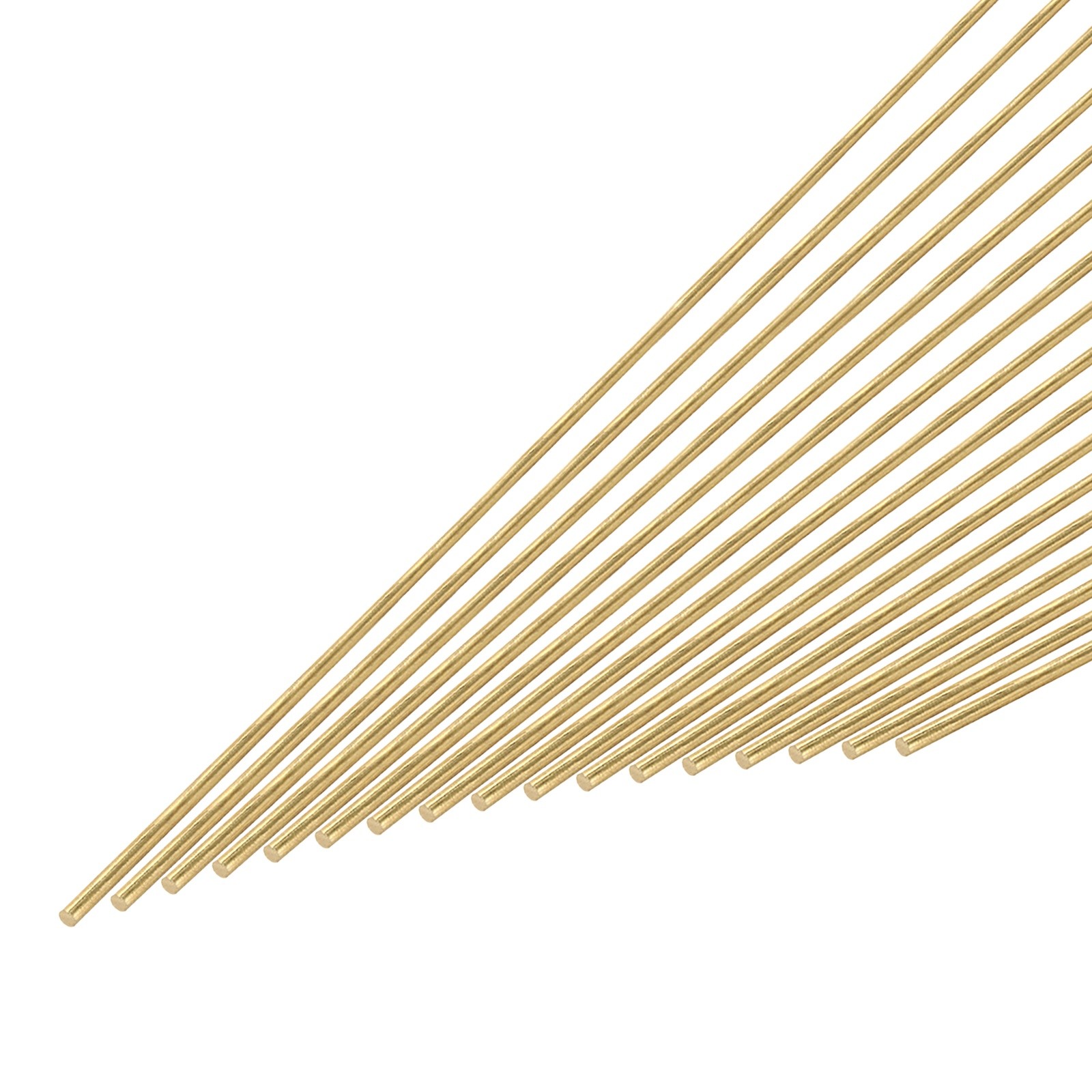 2mm x 305mm Brass Round Rod, Metal Solid Shaft Rods Lathe Bar 20pcs