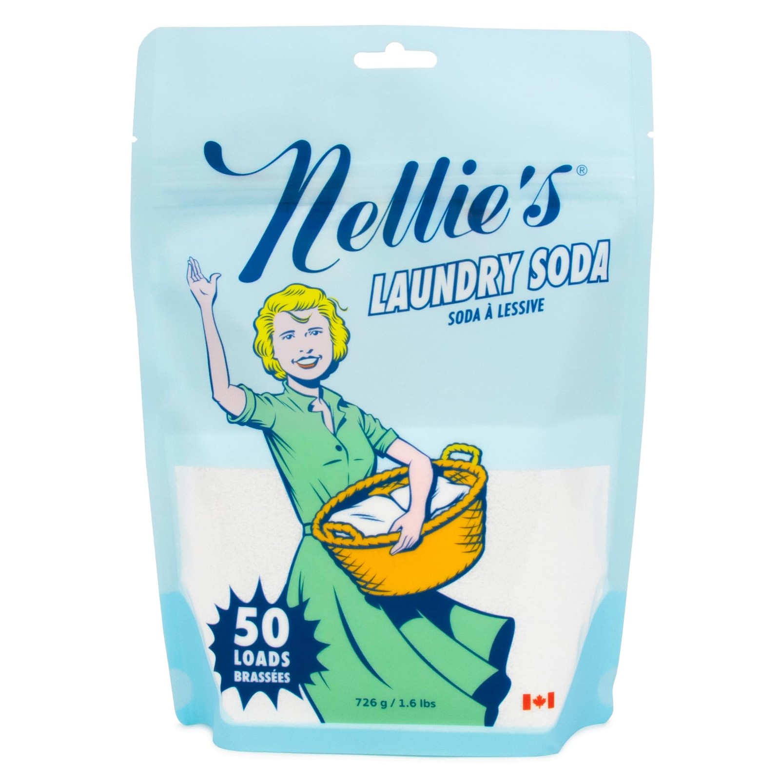 Nellie’s Laundry Soda | Fragrance-Free 25.6 Ounce (Pack of 1), No Color