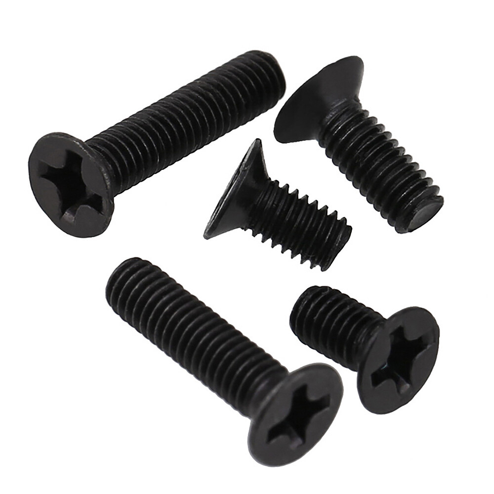 Countersunk Screws Carbon Steel Phillips Machine Screws Black M1.4 M2 M2.5 M3