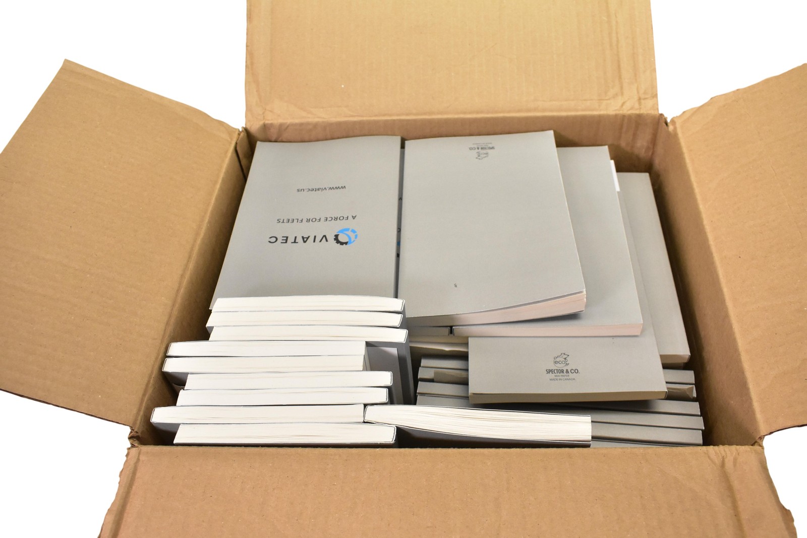 Spector & Co Branded Lined Notebook Journal Gray Mix Paper Lot of 58 Bulk Pack