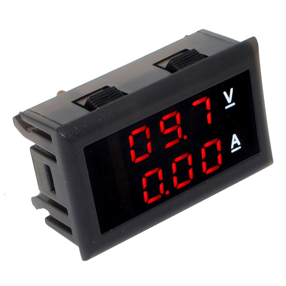 DC 30V 999mA Dual LED Display Digital Voltmeter Ammeter Voltage Current Tester