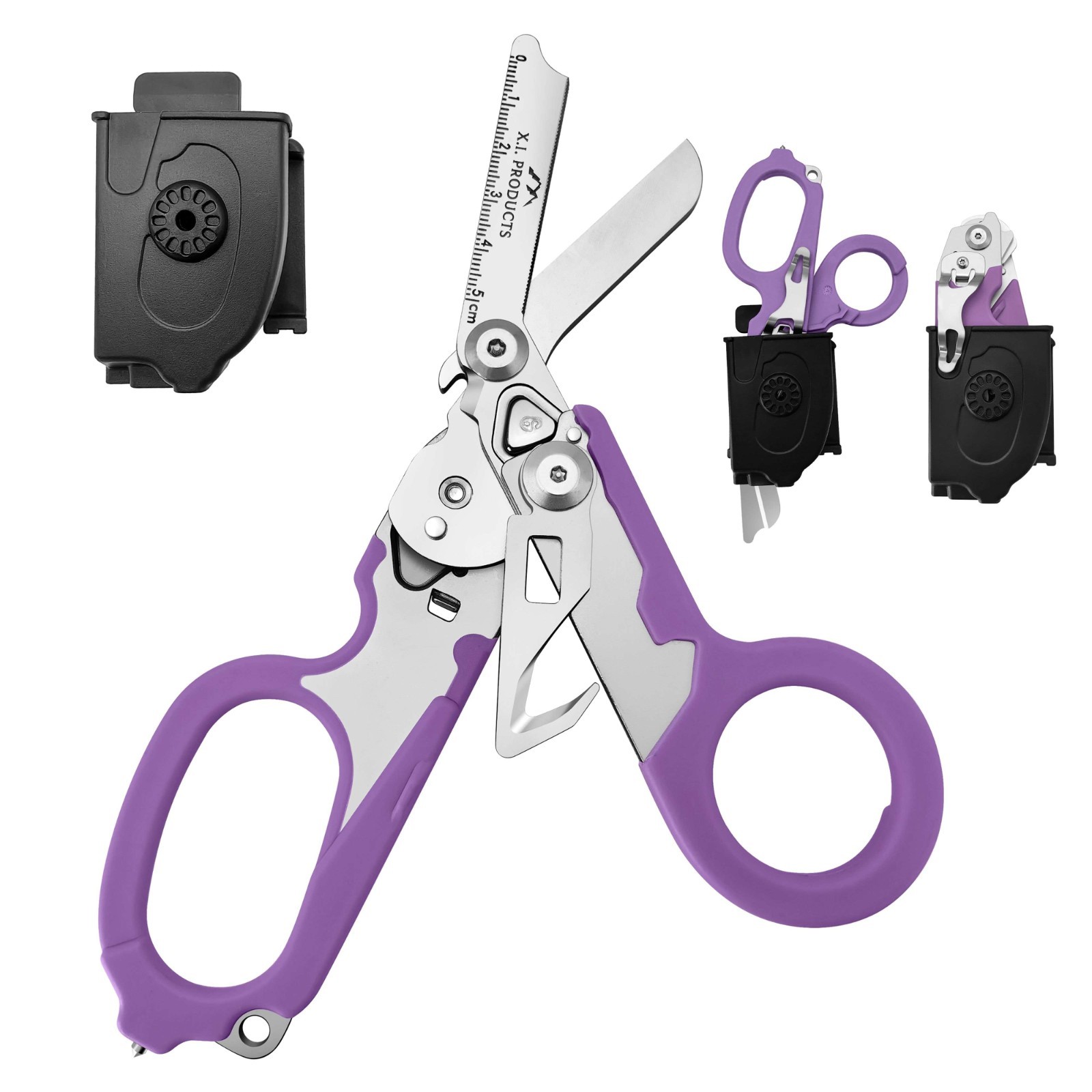 Emergency Trauma Shears Medic Emt Heavy Duty Multi Purpose Shears Purple Handle