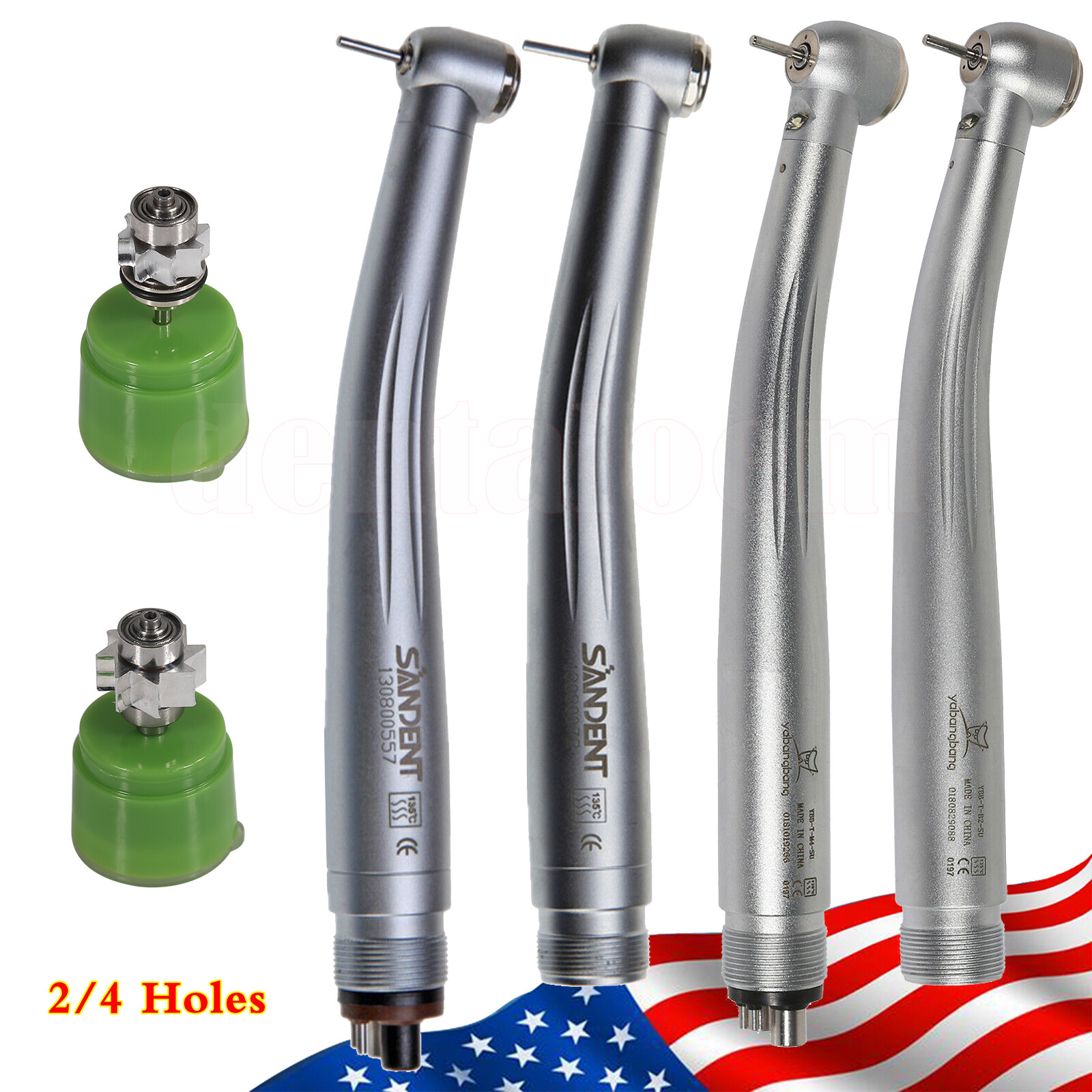 NSK Style Dental (LED Optic E-generator) Handpiece High Speed Turbine Turbina BM