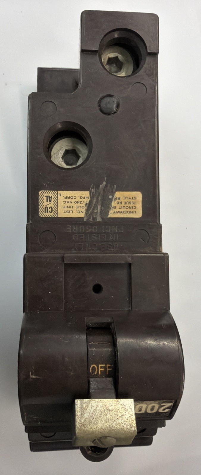 Murray Crouse Hinds MD2200H 200 Amp 240V Circuit Breaker RED 200A Residential
