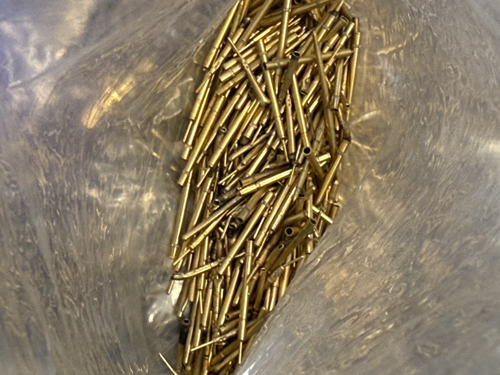 1100 Grams Of Gold-Plated Pin Contacts for Scrap Gold Recovery