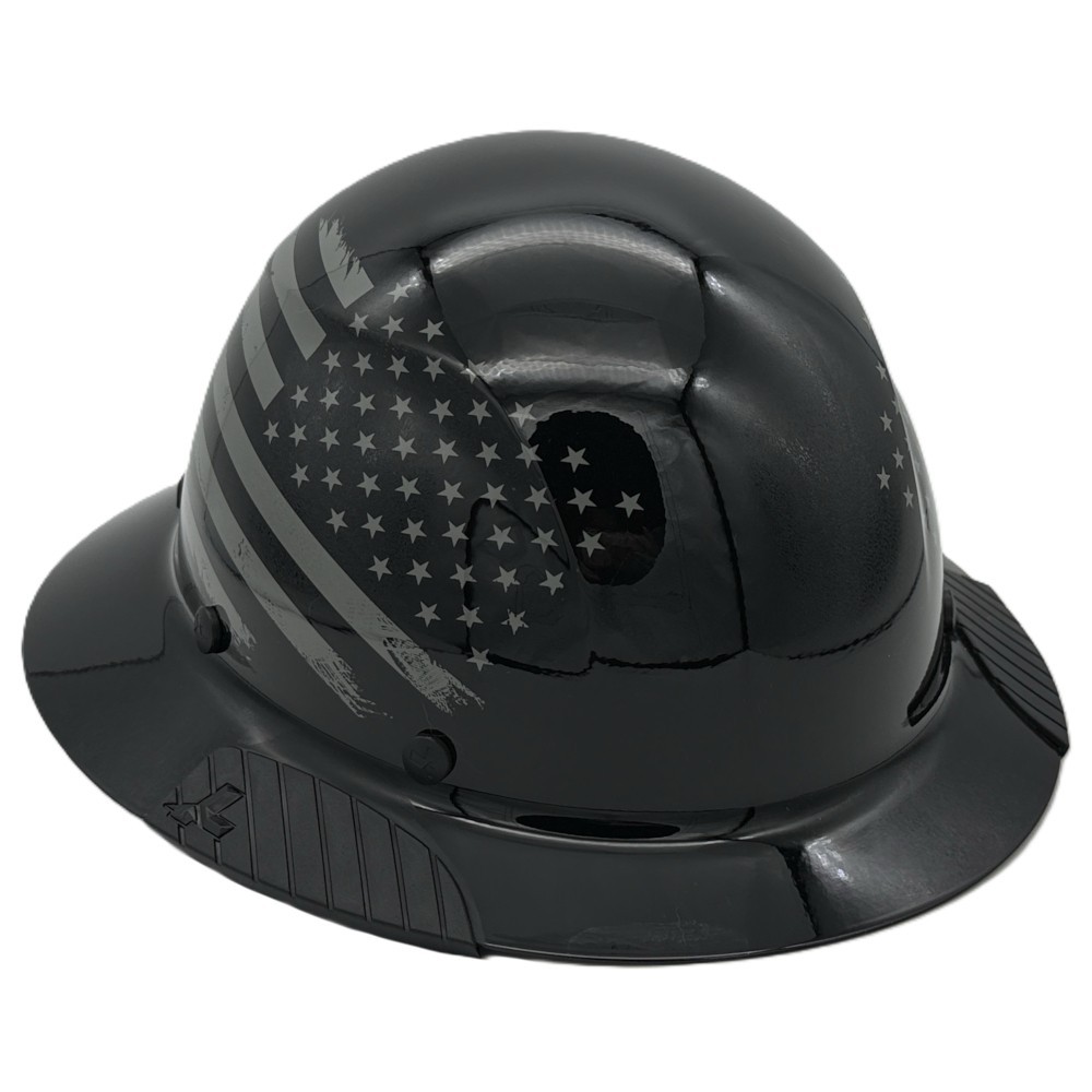 DAX Fiberglass Composite Full Brim Lift Safety Hard Hat – Patriot Gloss