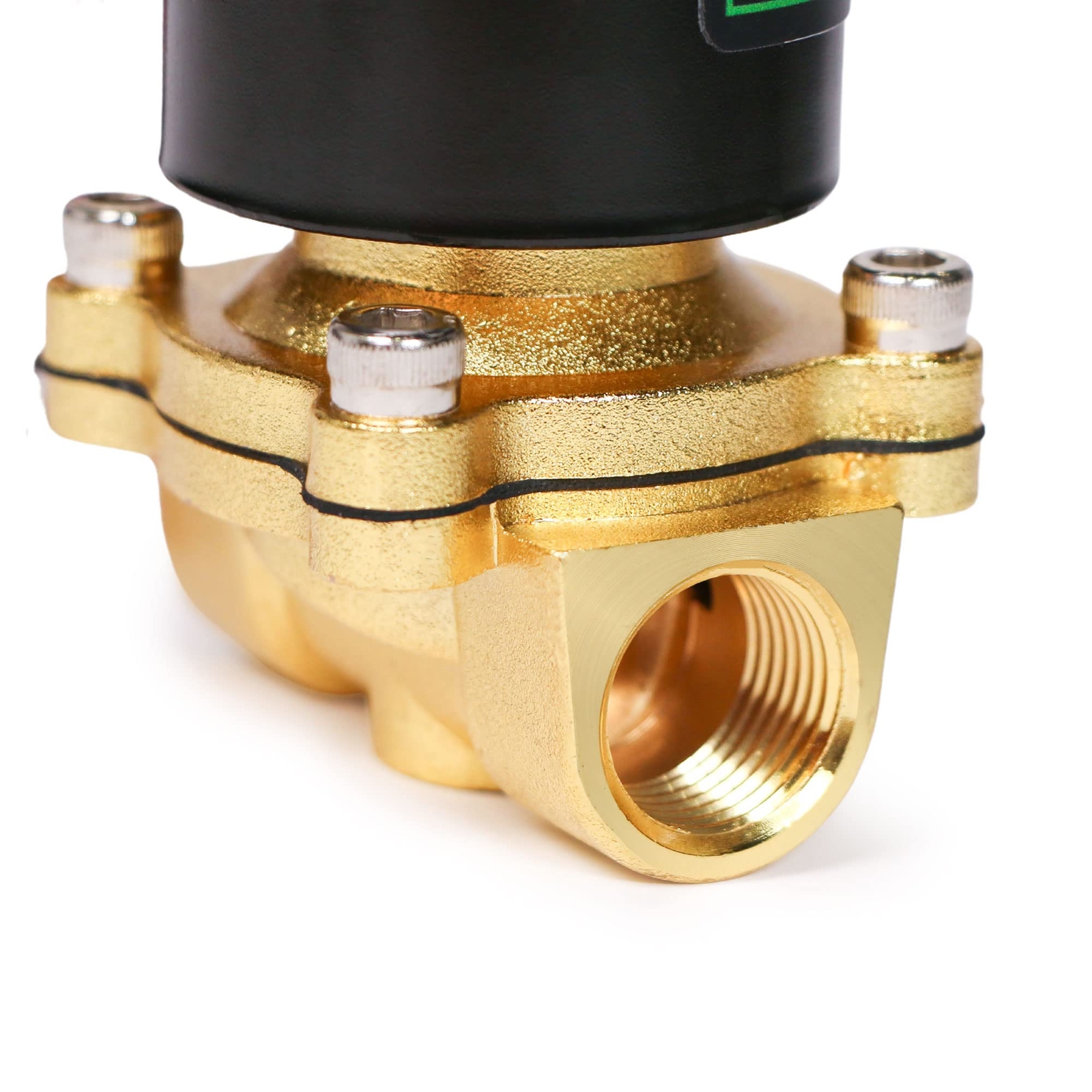 U.S. Solid Zinc-Alloy Solenoid Valve 1/2″ Electric Water Valve AC 24V NBR Seal