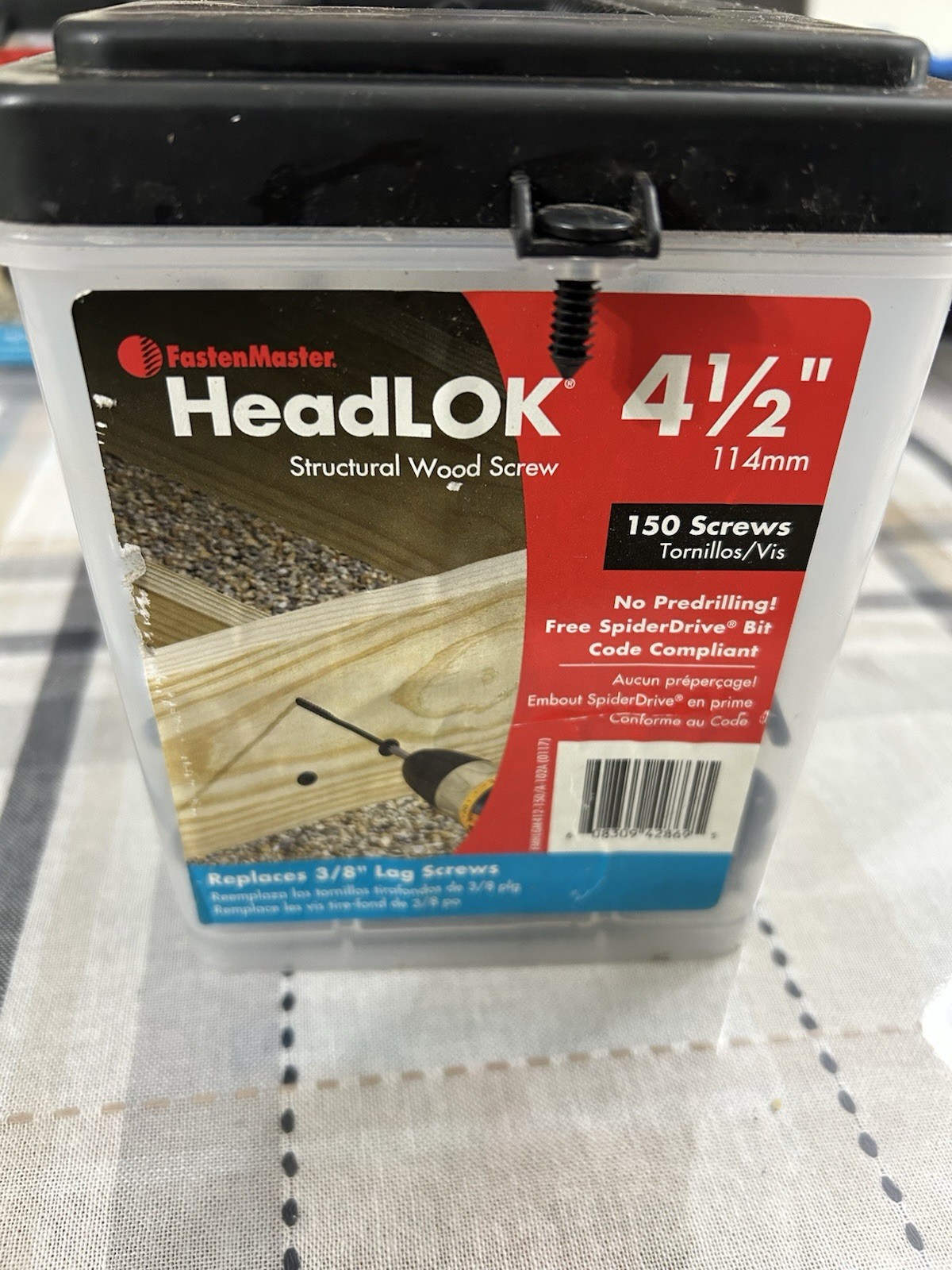 FastenMaster Headlock Structural Wood Screw 4 1/2″ 150 Screws
