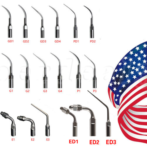 Dental Ultrasonic Piezo Scaler Endo Tips fit EMS Woodpecker&DTE SATELEC 5 Pcs ty
