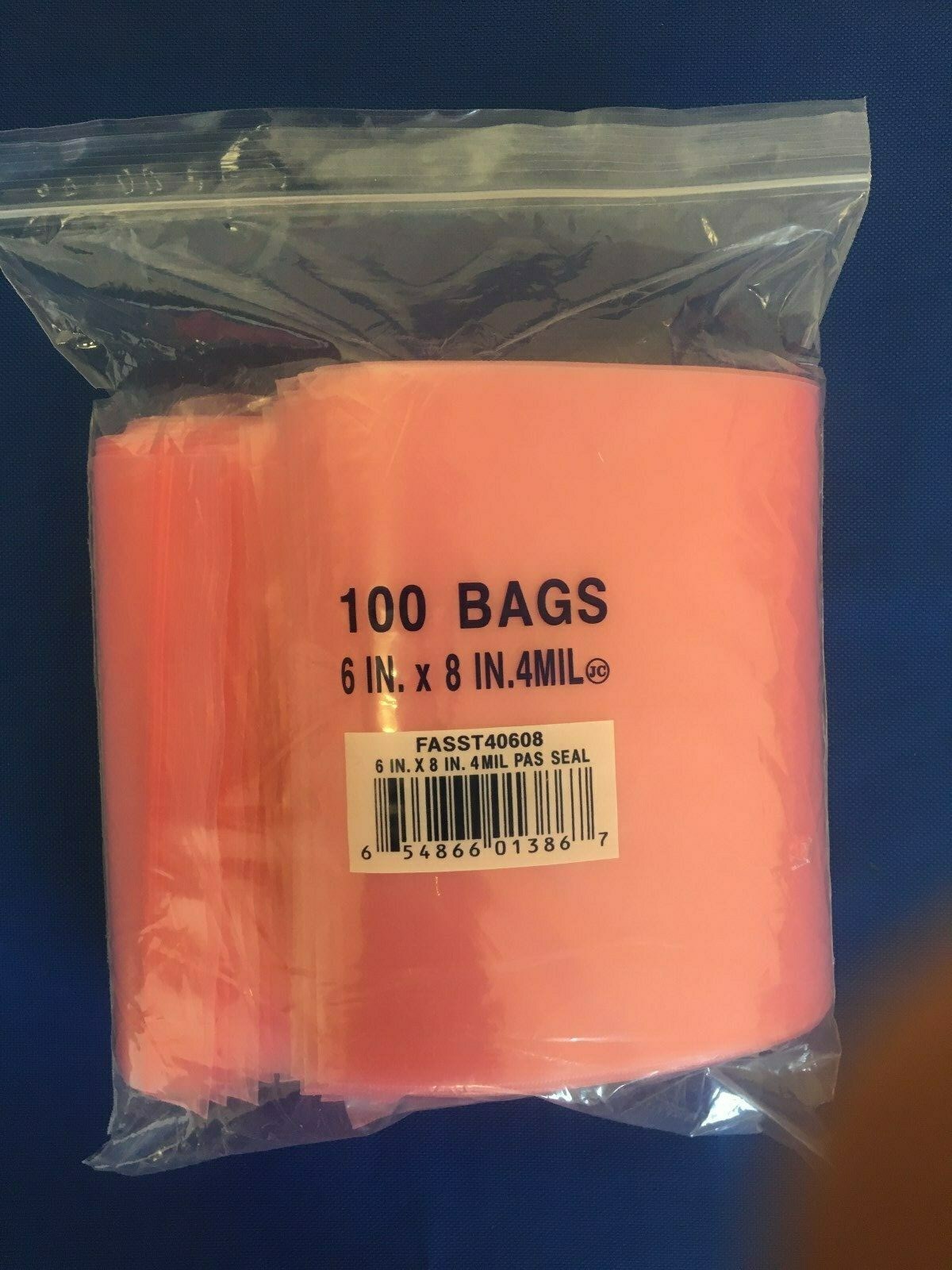 Pink 4 Mil Anti-Static Zip-lock 4-Mil Reclosable Seal Top Plastic Poly Bags 4Mil