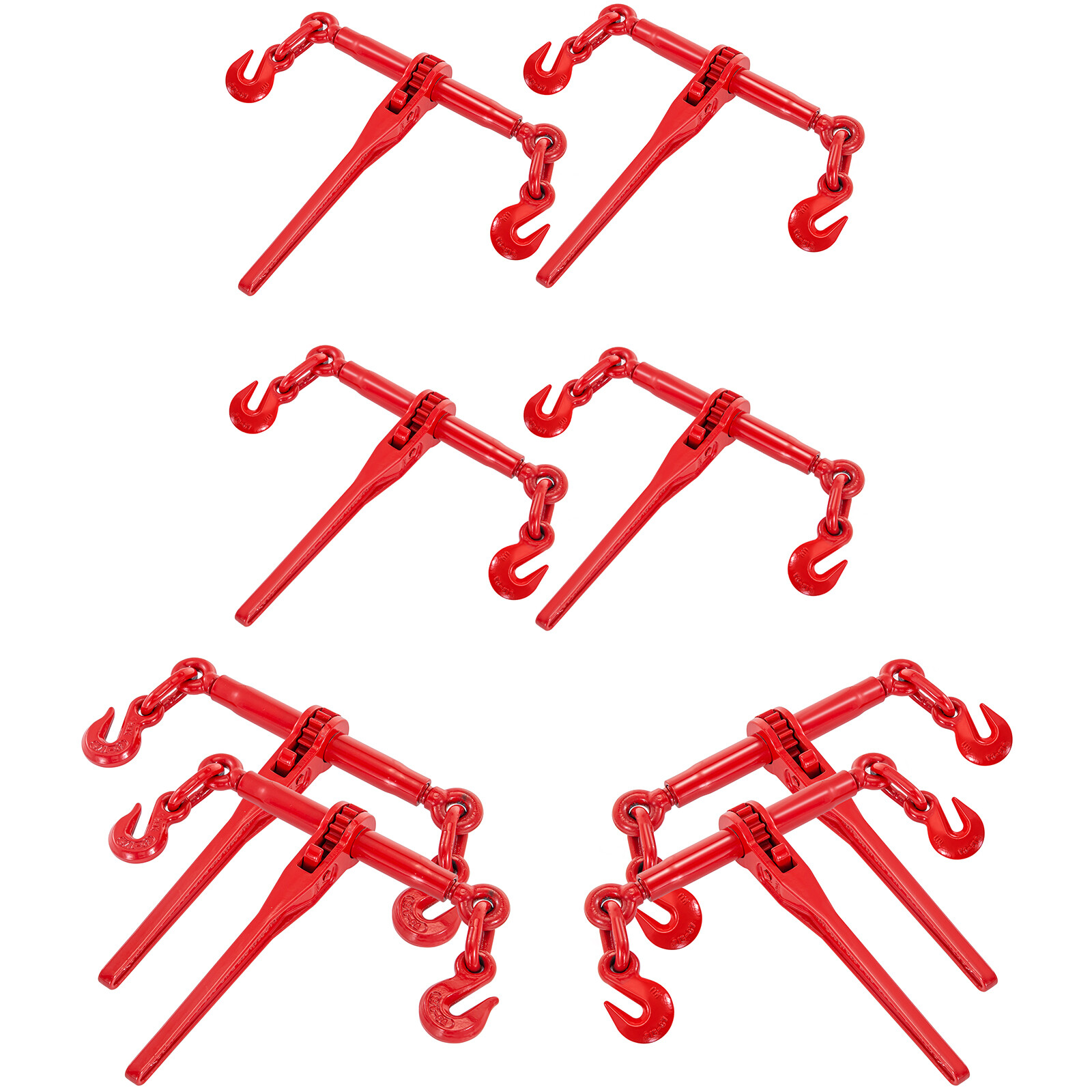 VEVOR Ratchet Binder 3/8″- 1/2″, 5/16″- 3/8″ Tie Down Chain Load Binders