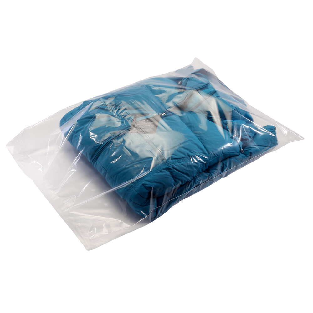 12×15″ Clear Poly Bags Lay-Flat Open Top End 1-Mil ml Case LDPE Plastic T-Shirt