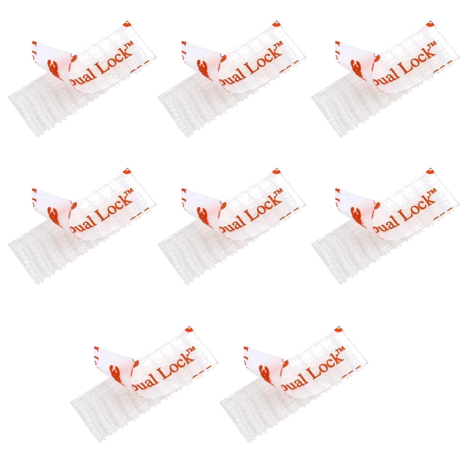 Toll Pass Mounting Kit Adhesive Strips 8 Pcs Reclosable Fastener Indoor Outdoor