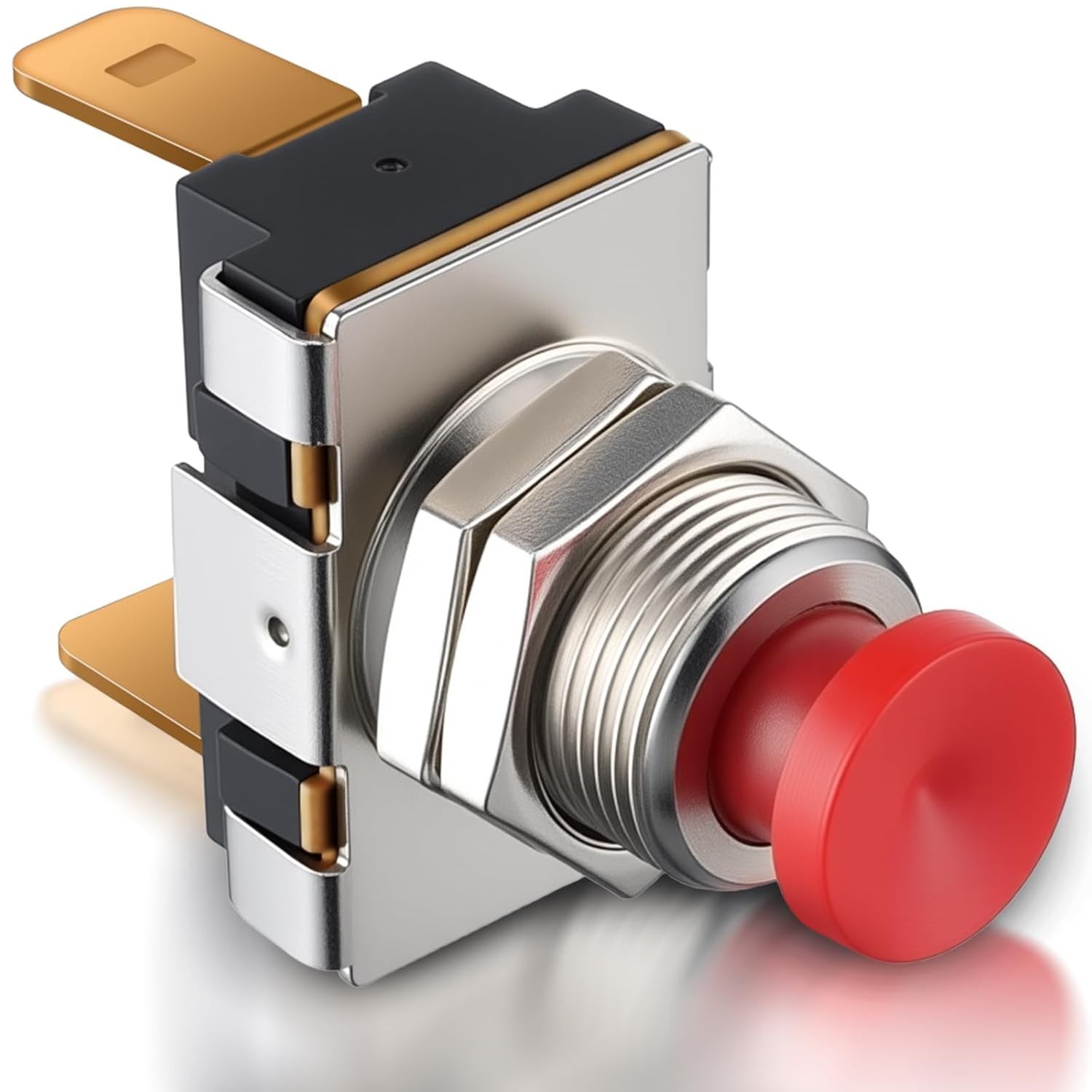 Horn Button, Boat Horn Switch, SPST Momentary Contact Switch, 12V/24V Dual Vo…