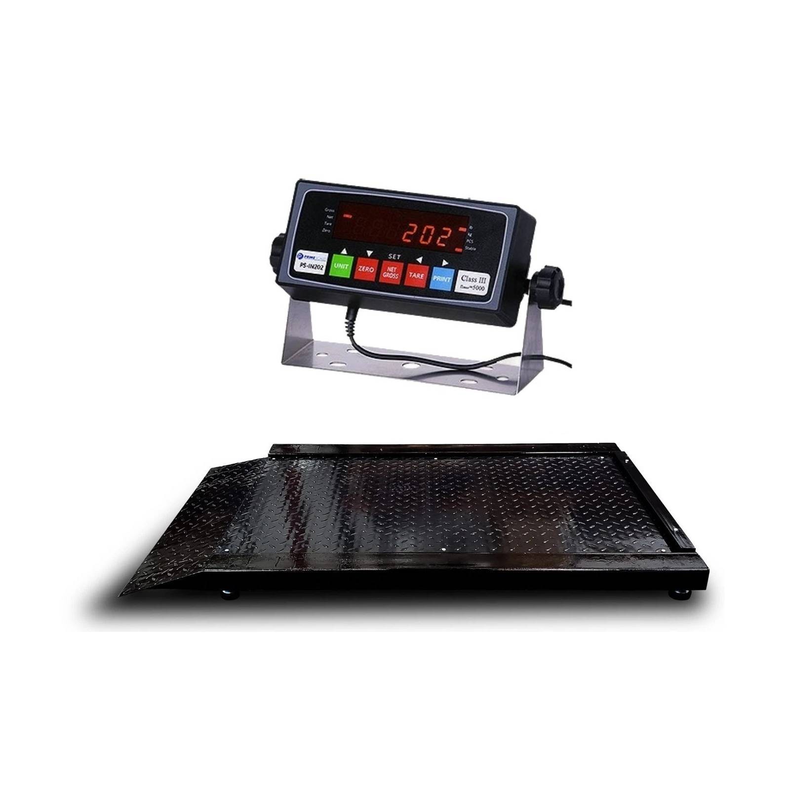 Medical Wheelchair Scale Digital 1000 lb Capacity Roll-On Weigh Wheelchair Scale