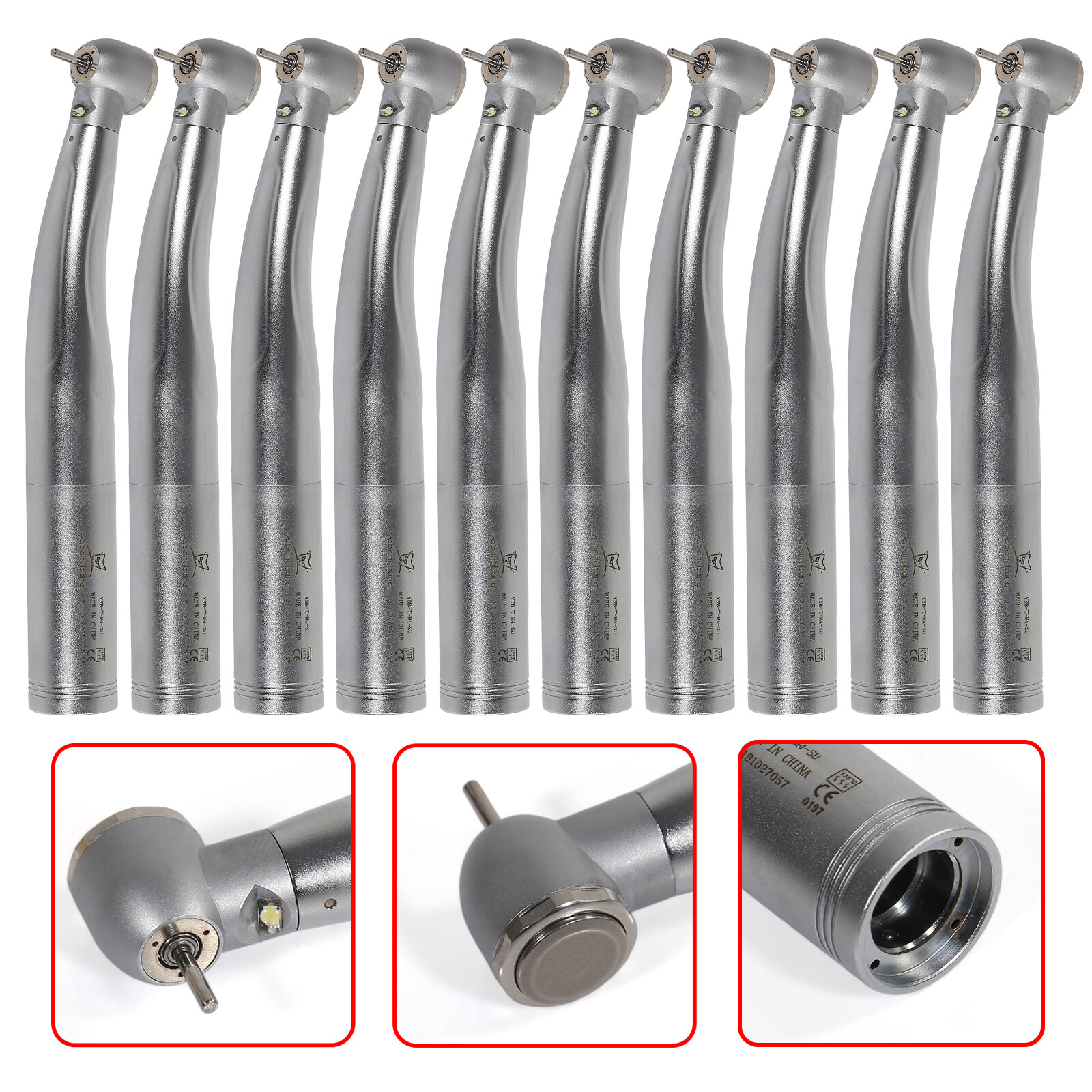 Yabangbang Dental High Speed LED E-generator Turbine Handpiece Fit KAVO Coupler