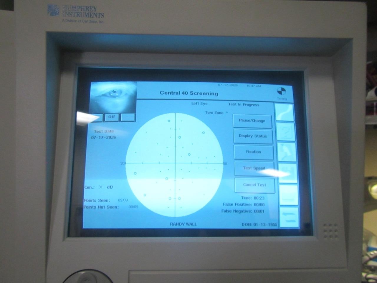 Zeiss Humphrey HFA II 745 Ophthalmic Visual Field Analyzer w/ Printer & Table